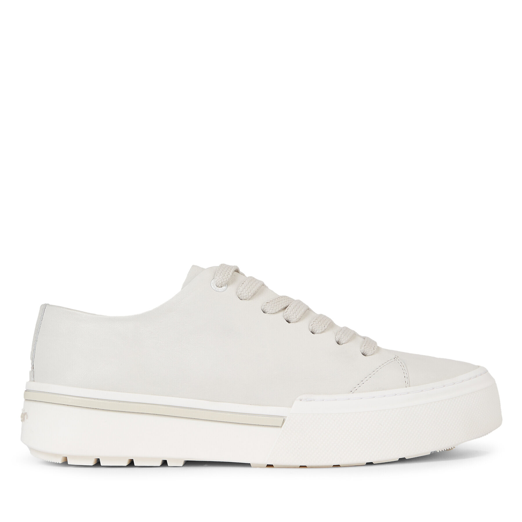 Calvin Klein Sneakers Low Top Lace Up HM0HM01177 Alb - Pled.ro