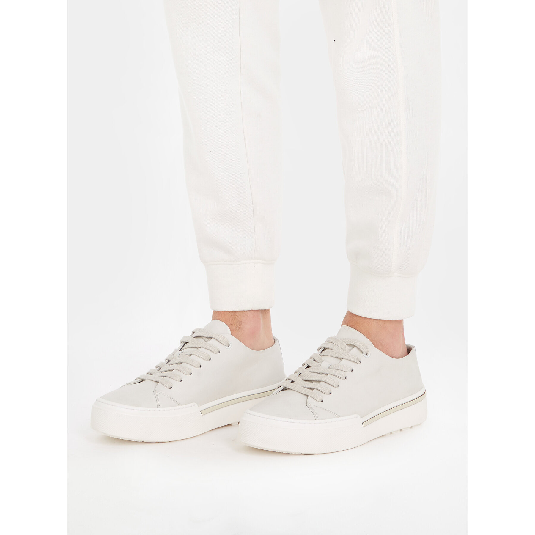 Calvin Klein Sneakers Low Top Lace Up HM0HM01177 Alb - Pled.ro