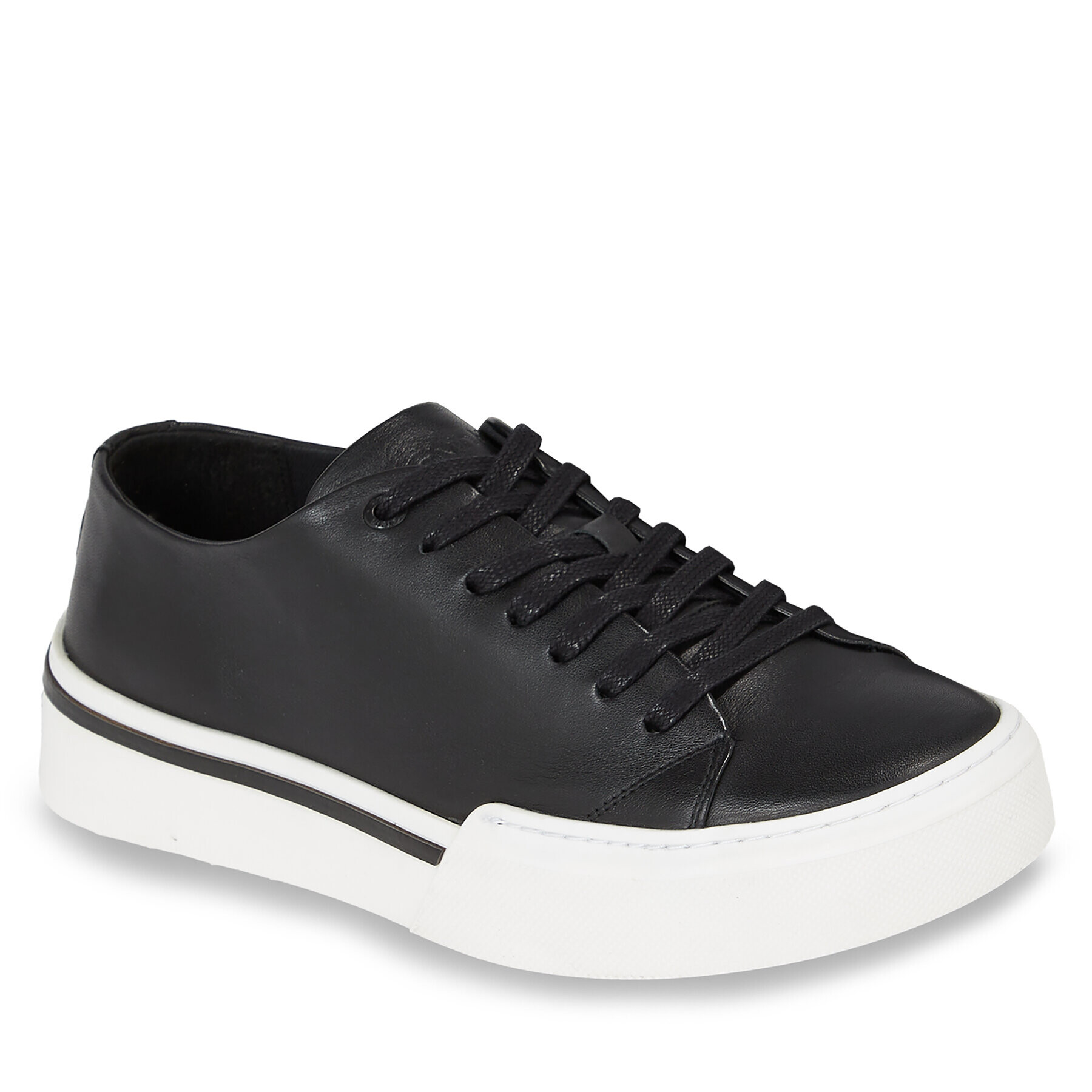 Calvin Klein Sneakers Low Top Lace Up HM0HM01177 Negru - Pled.ro