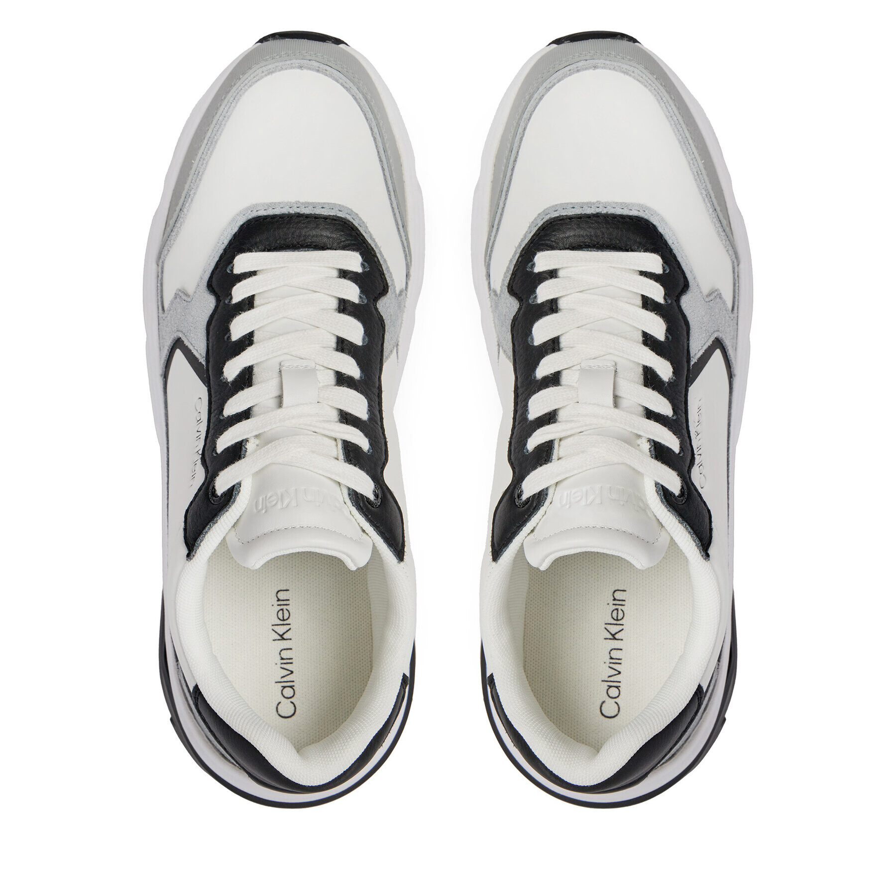 Calvin Klein Sneakers Low Top Lace Up HM0HM01294 Alb - Pled.ro