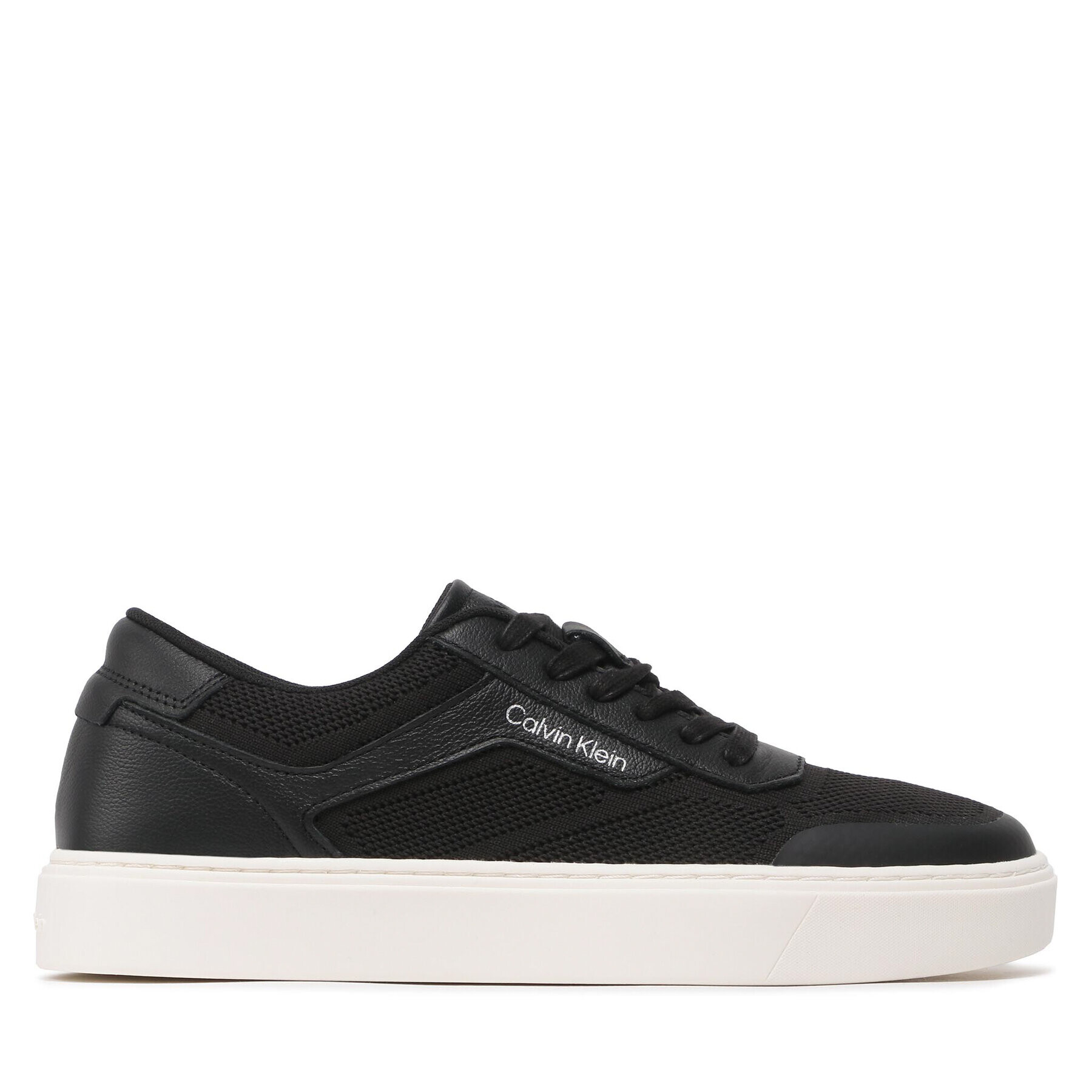 Calvin Klein Sneakers Low Top Lace Up Knit HM0HM00922 Negru - Pled.ro