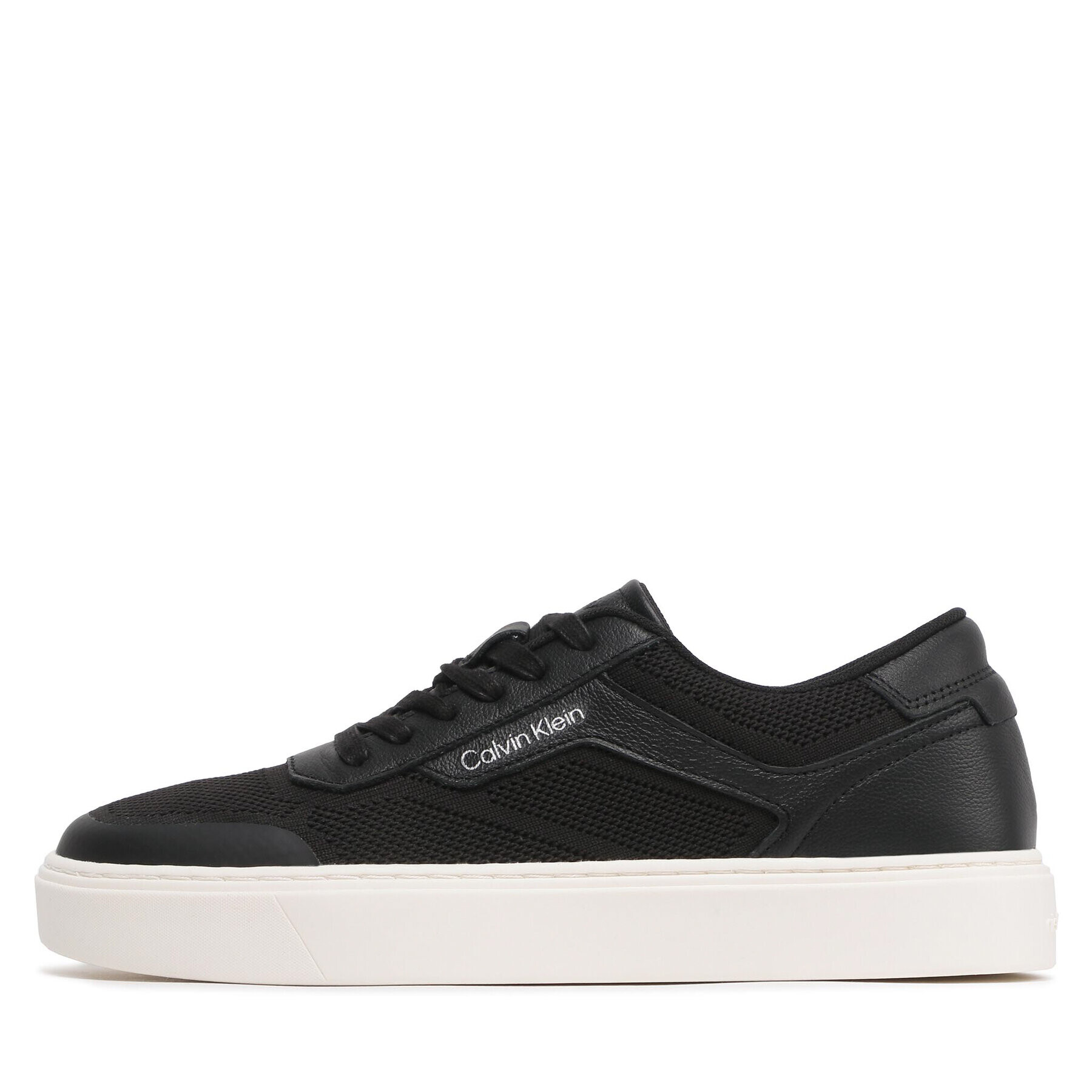 Calvin Klein Sneakers Low Top Lace Up Knit HM0HM00922 Negru - Pled.ro