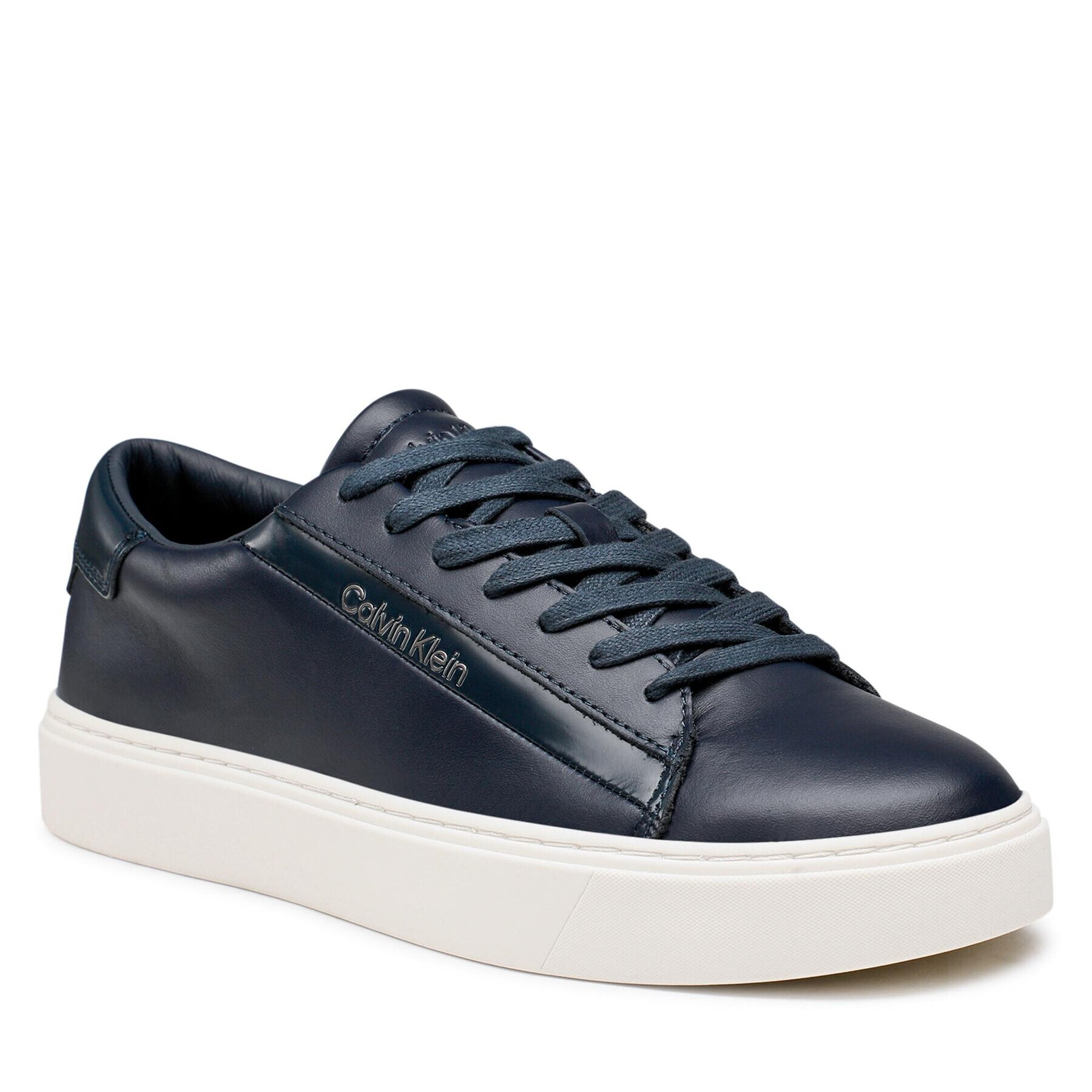 Calvin Klein Sneakers Low Top Lace Up Lth HM0HM00861 Bleumarin - Pled.ro