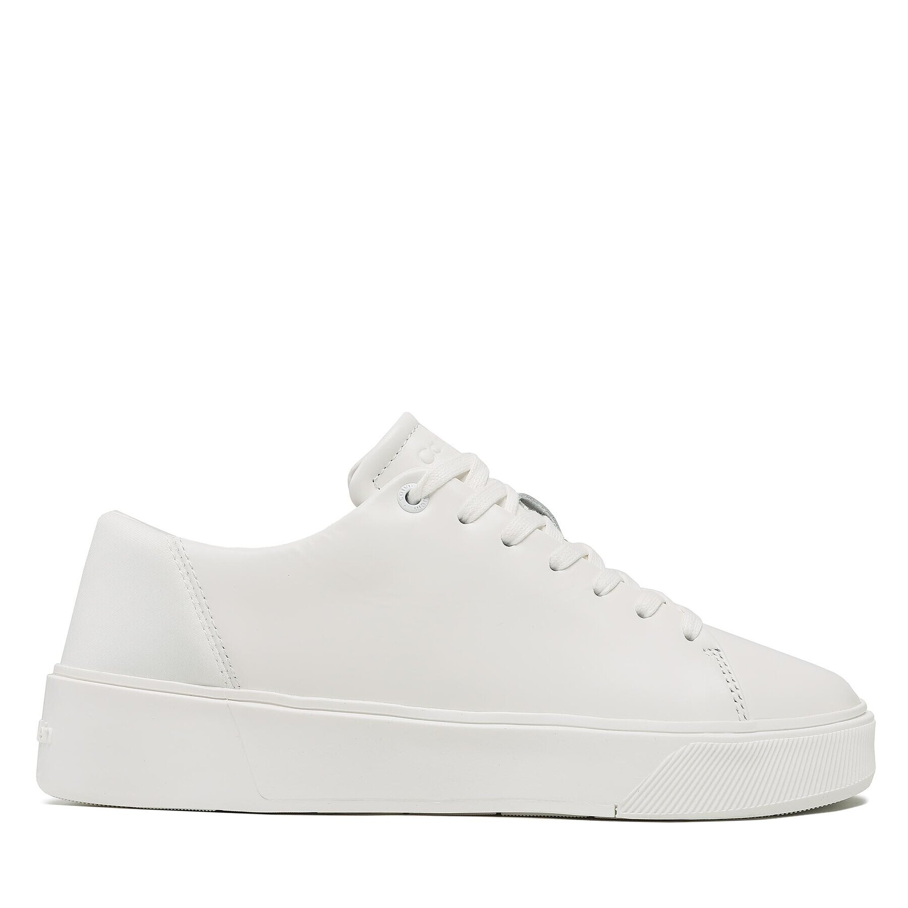 Calvin Klein Sneakers Low Top Lace Up Lth HM0HM00930 Alb - Pled.ro