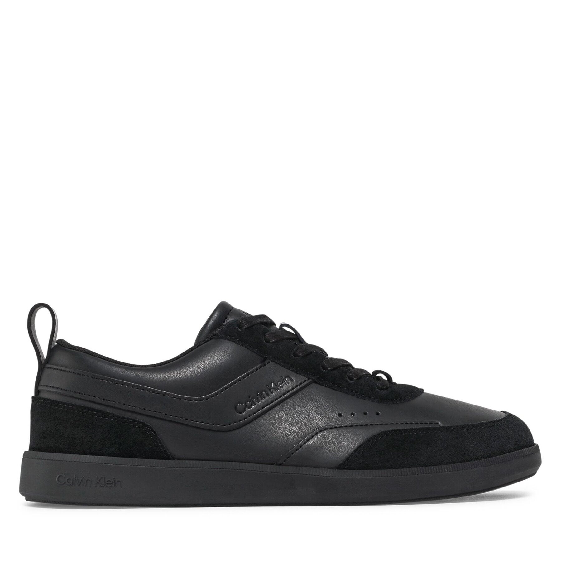 Calvin Klein Sneakers Low Top Lace Up Lth Mix HM0HM00851 Negru - Pled.ro