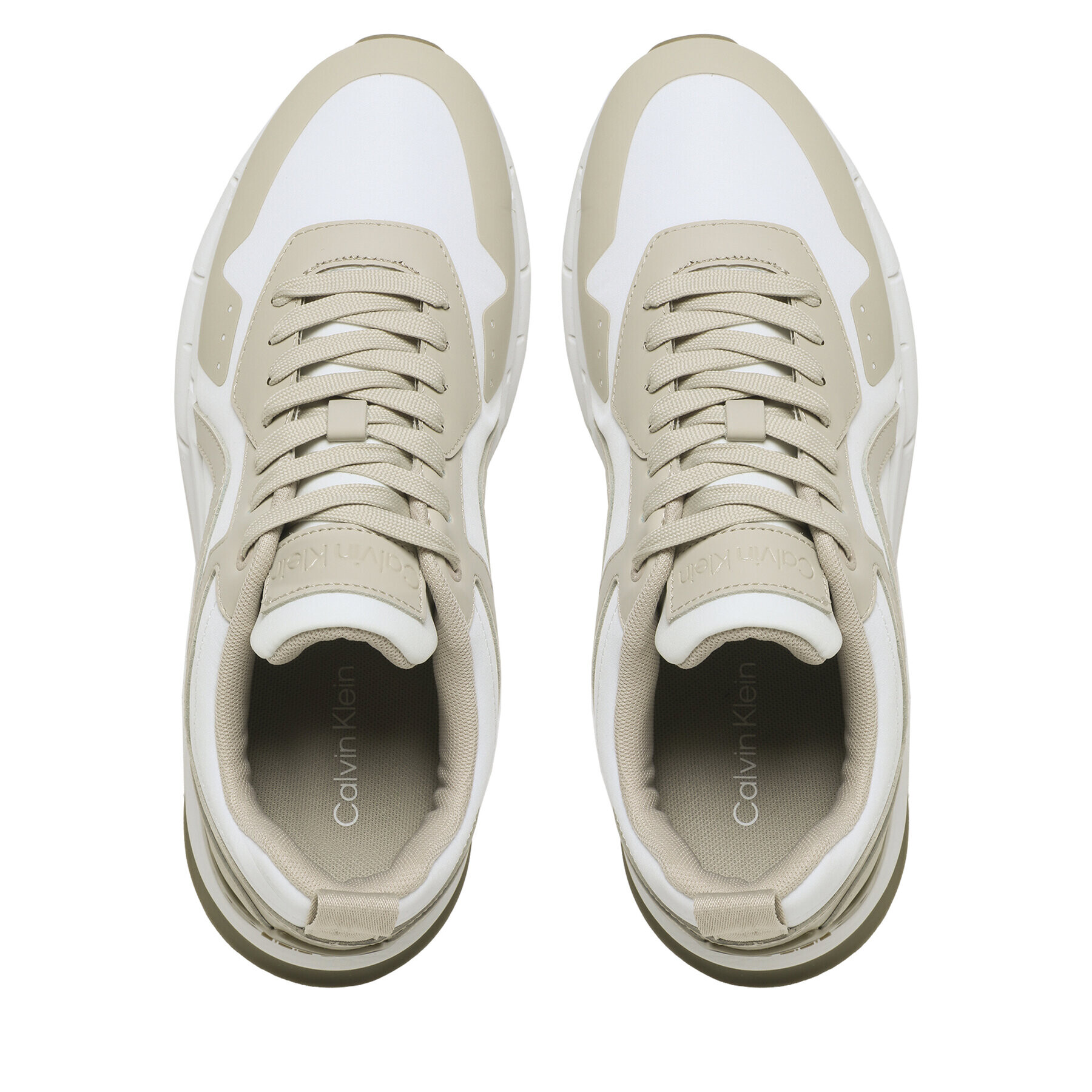 Calvin Klein Sneakers Low Top Lace Up Mix HM0HM00867 Bej - Pled.ro