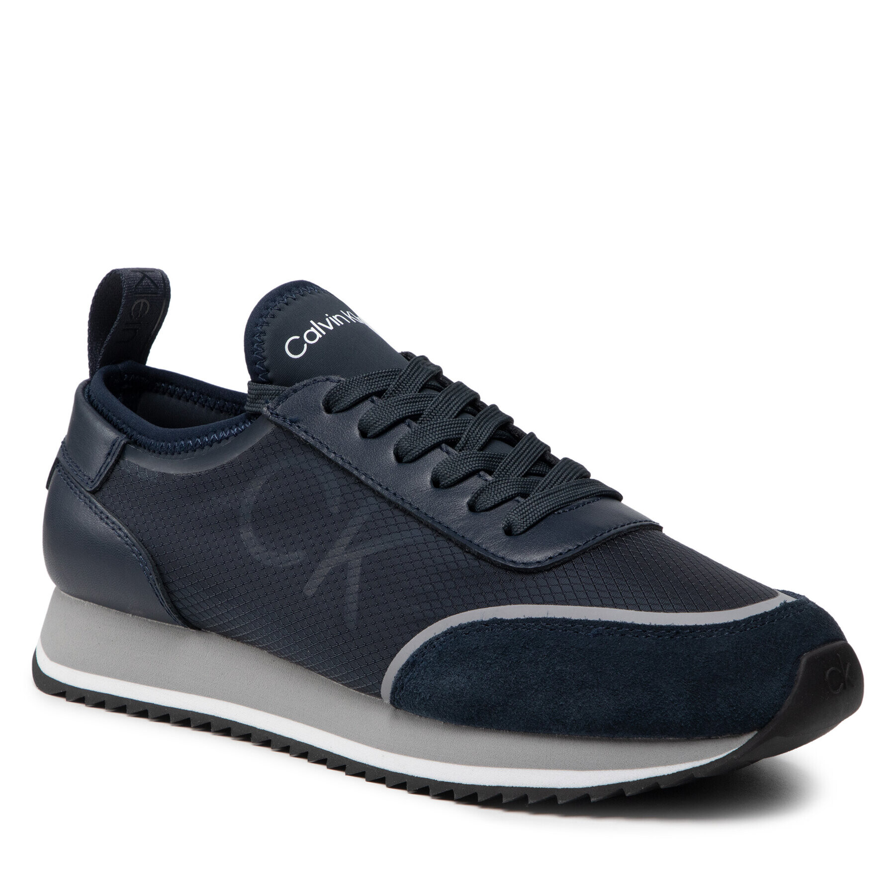 Calvin Klein Sneakers Low Top Lace Up Neo Mix HM0HM00473 Bleumarin - Pled.ro