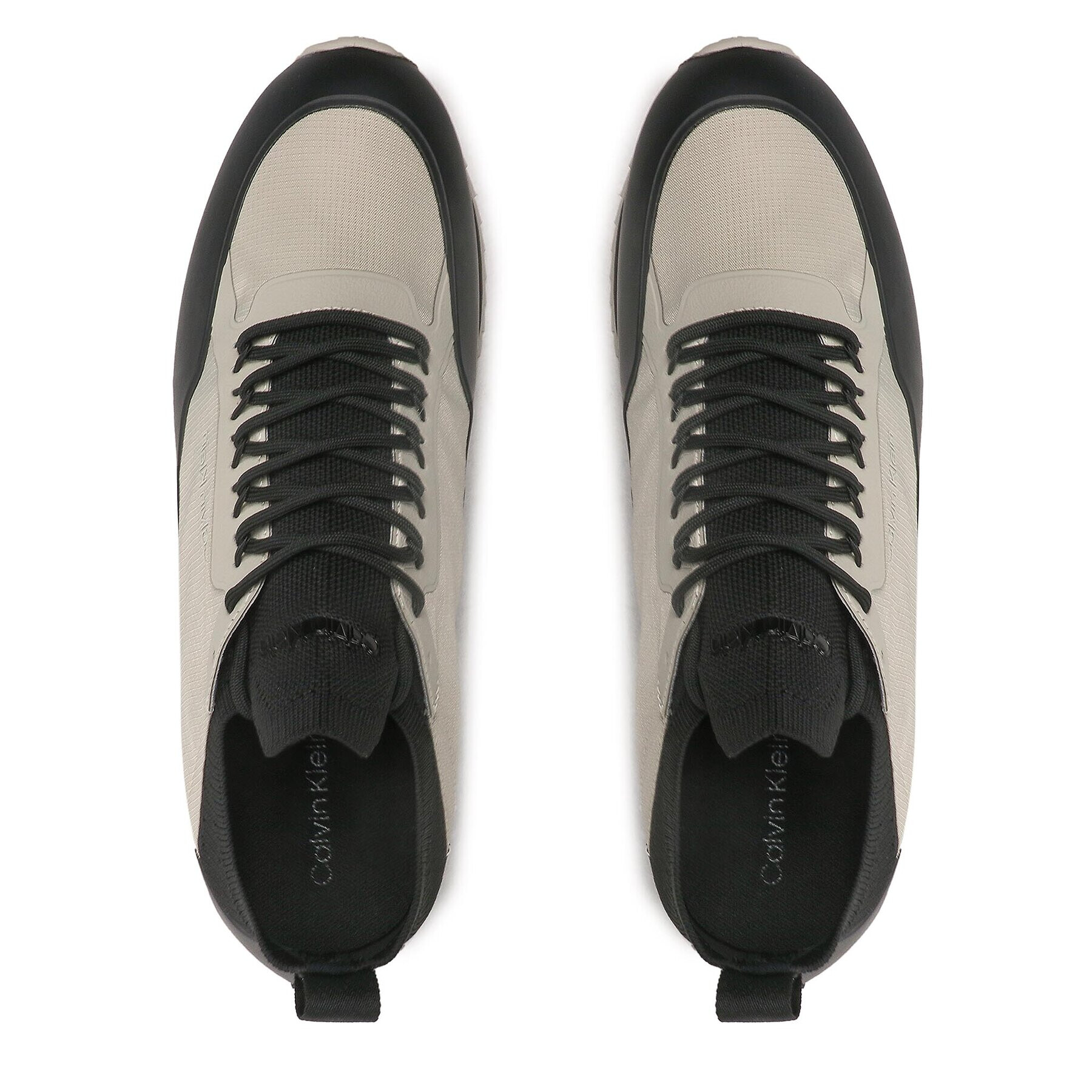 Calvin Klein Sneakers Low Top Lace Up Nylon HM0HM00921 Bej - Pled.ro