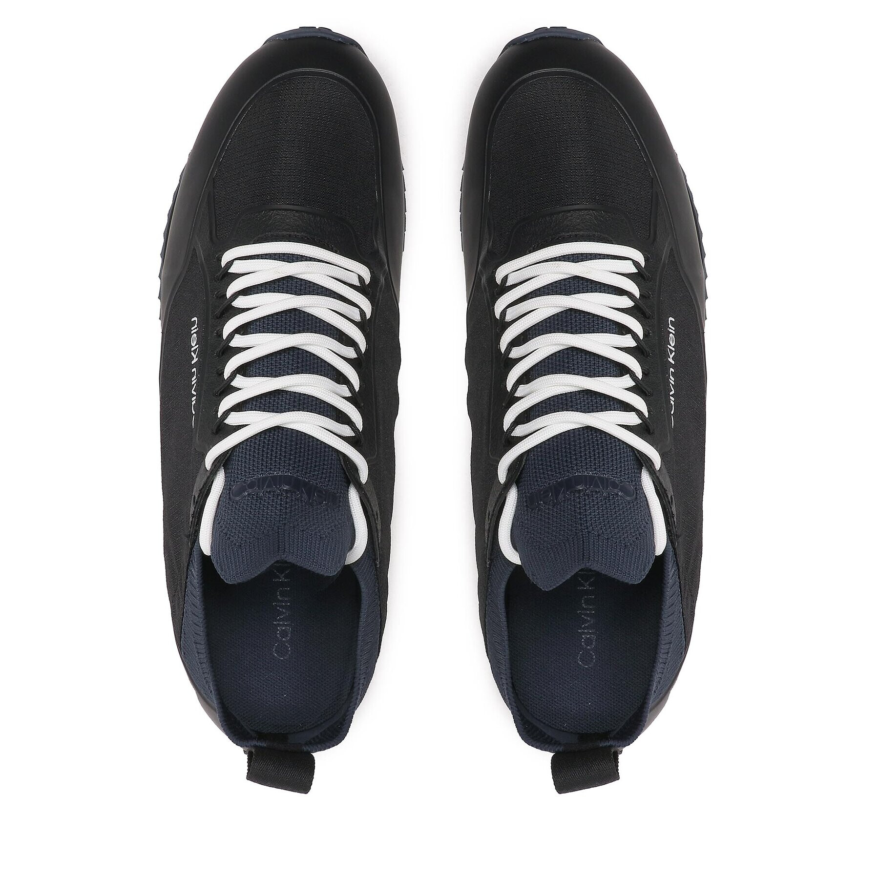 Calvin Klein Sneakers Low Top Lace Up Nylon HM0HM00921 Negru - Pled.ro