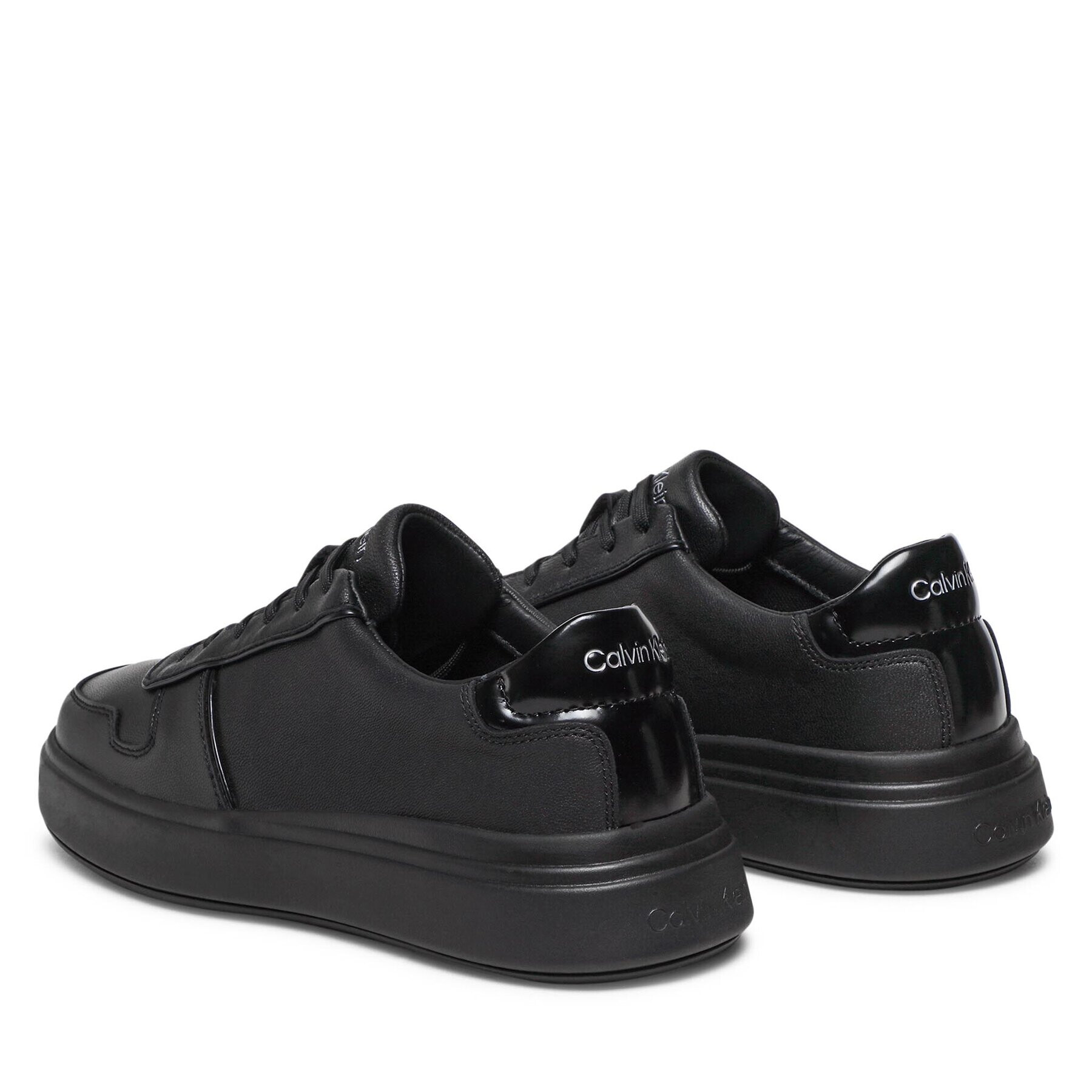 Calvin Klein Sneakers Low Top Lace Up Piping HM0HM00992 Negru - Pled.ro