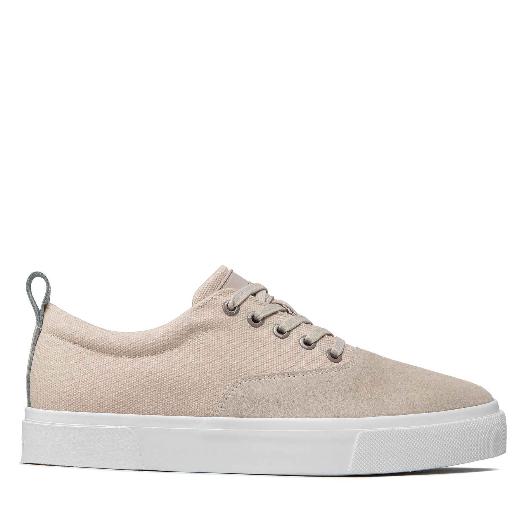 Calvin Klein Sneakers Low Top Lace Up Skate Cv Mix HM0HM00321 Bej - Pled.ro