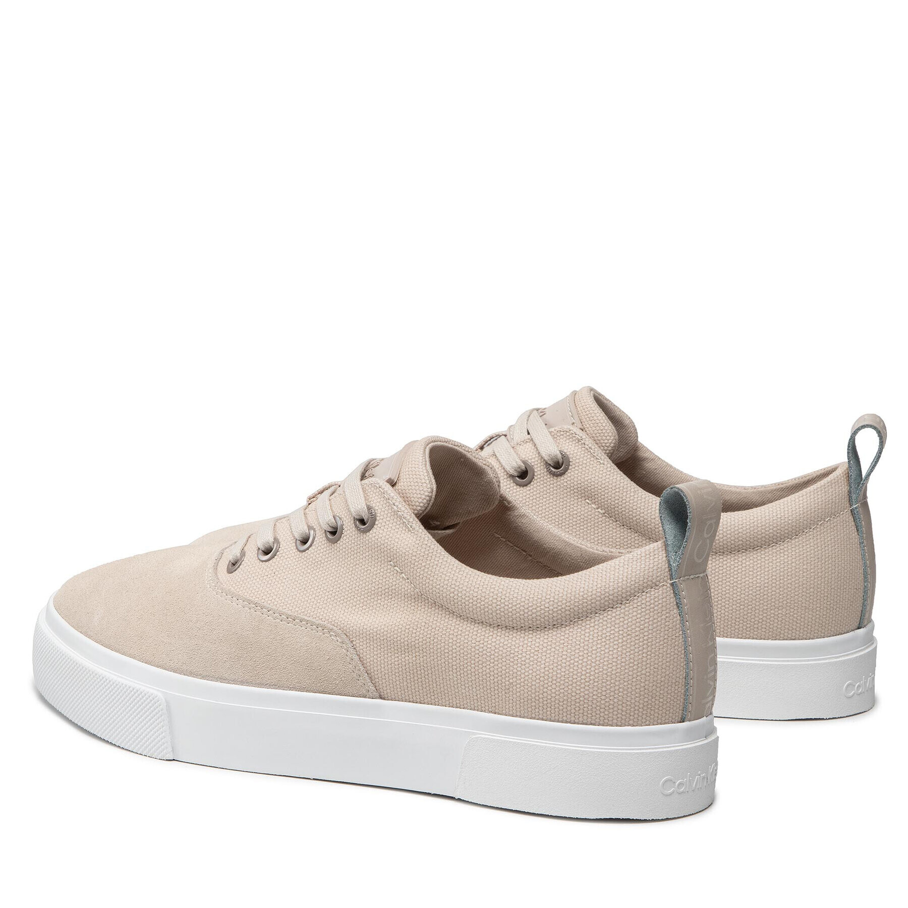 Calvin Klein Sneakers Low Top Lace Up Skate Cv Mix HM0HM00321 Bej - Pled.ro