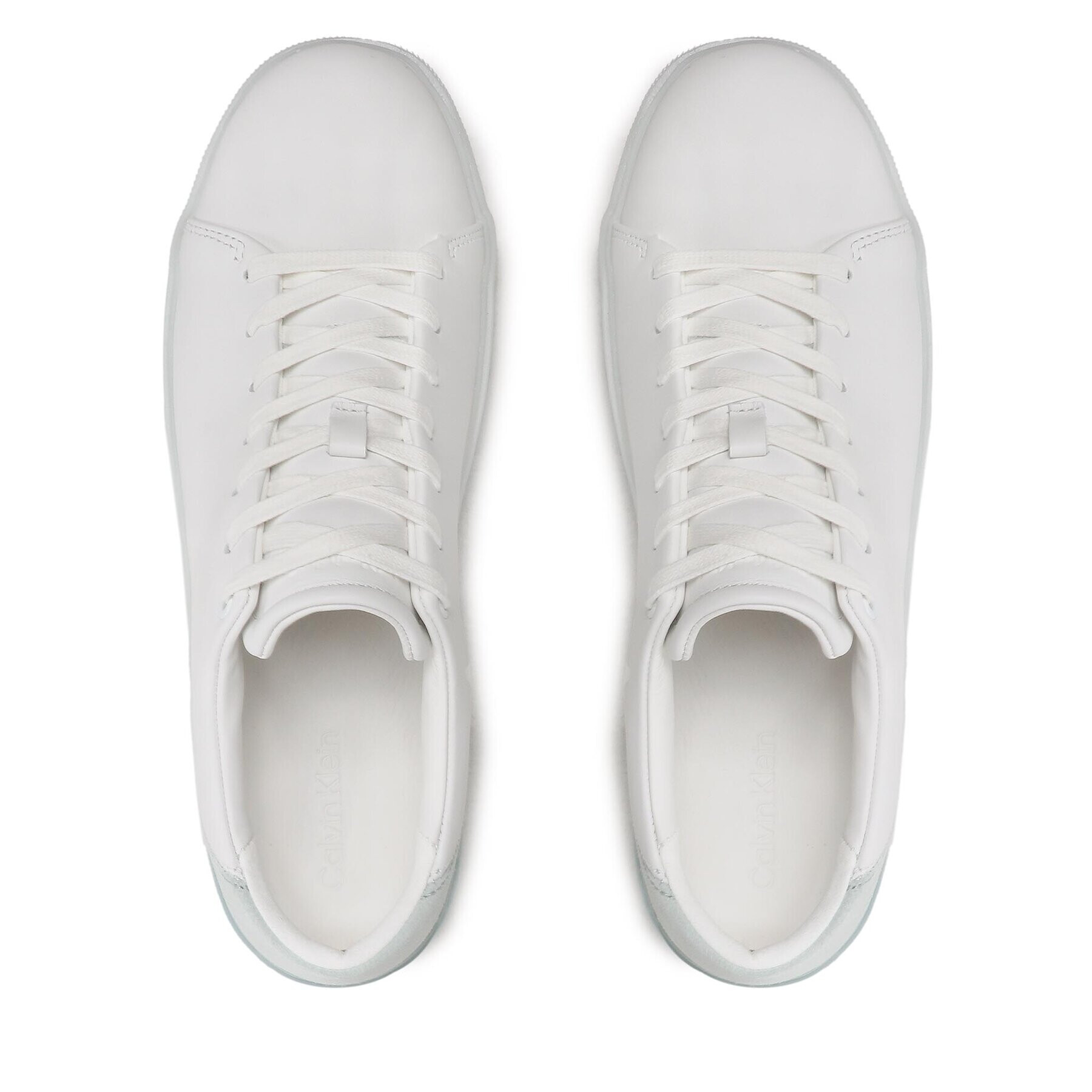 Calvin Klein Sneakers Low Top Lace Up Transp HM0HM00928 Alb - Pled.ro