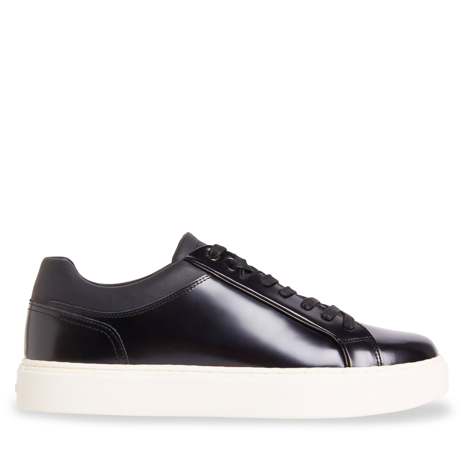 Calvin Klein Sneakers Low Top Lace Up Tux HM0HM01162 Negru - Pled.ro