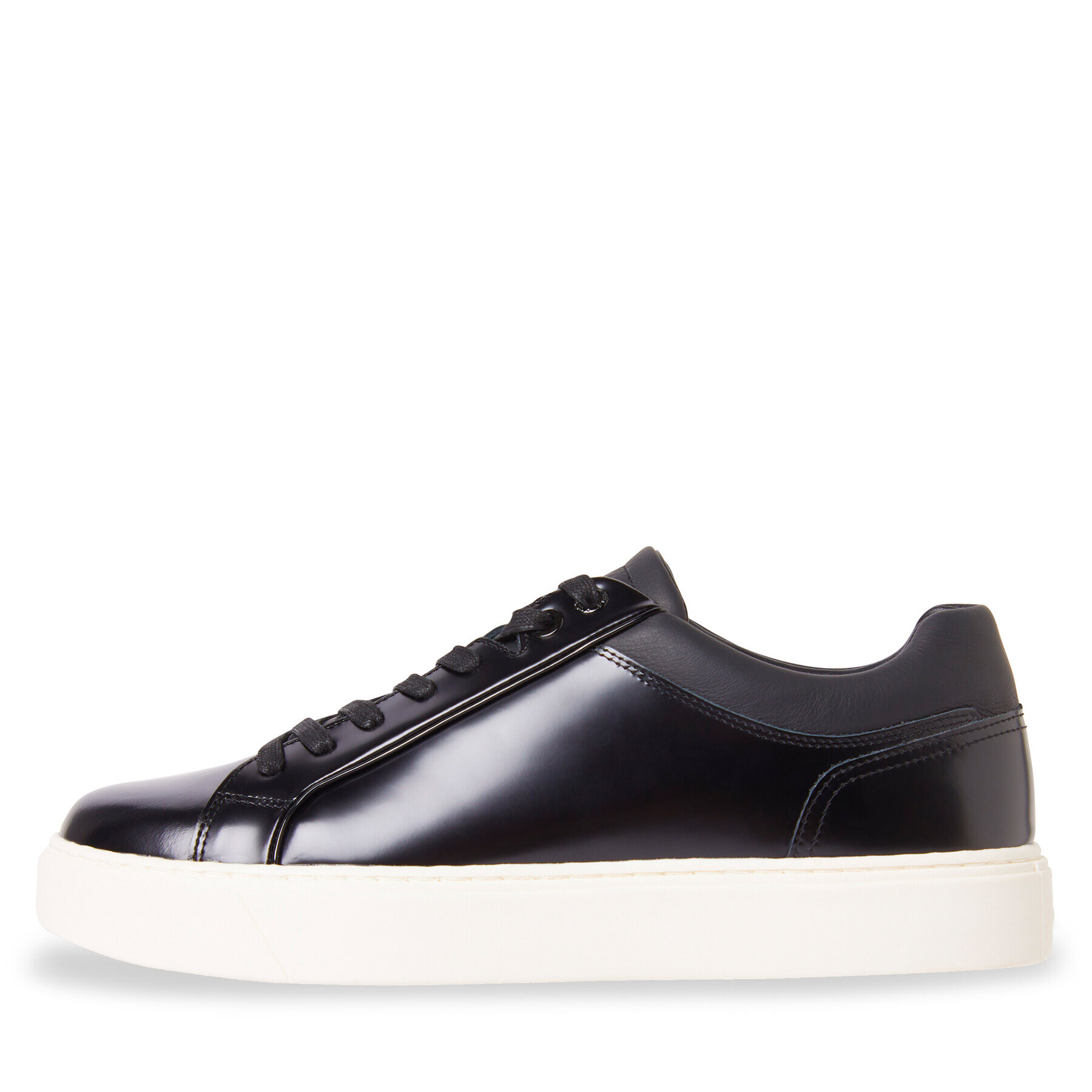 Calvin Klein Sneakers Low Top Lace Up Tux HM0HM01162 Negru - Pled.ro