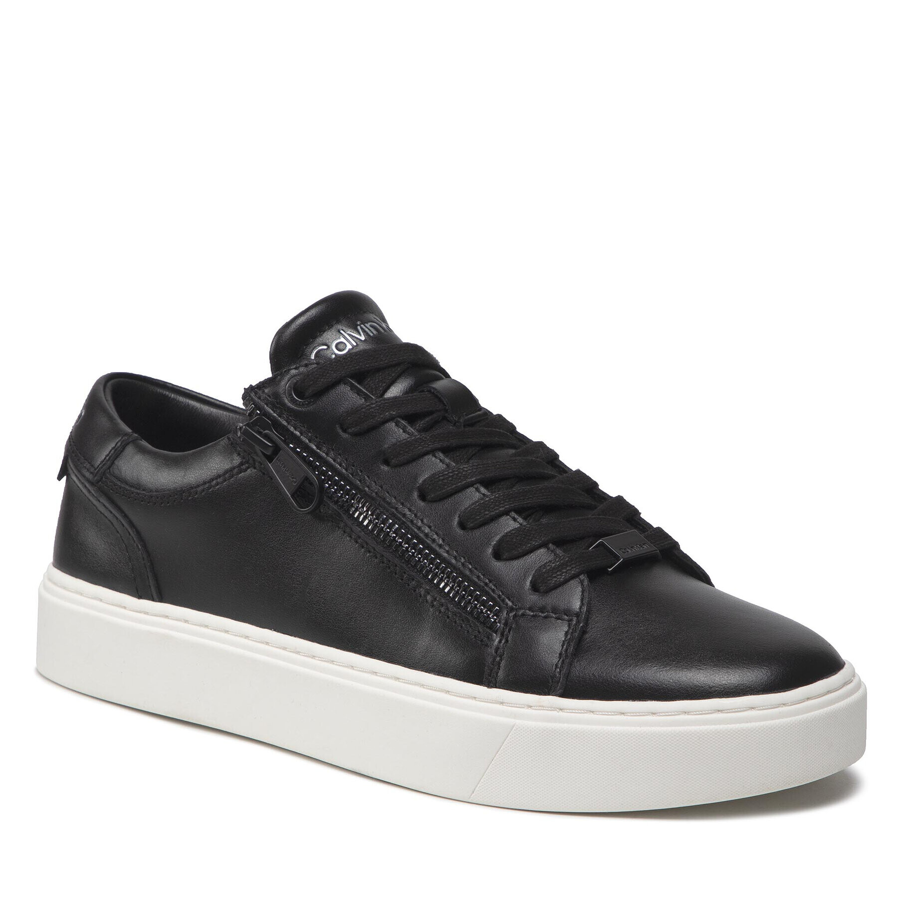 Calvin Klein Sneakers Low Top Lace Up W/Zip HM0HM00311 Negru - Pled.ro