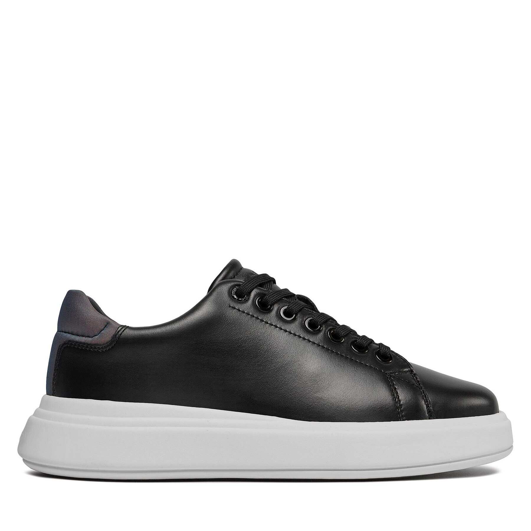 Calvin Klein Sneakers Raised Cupsole Lace Up Luminous HW0HW01997 Negru - Pled.ro