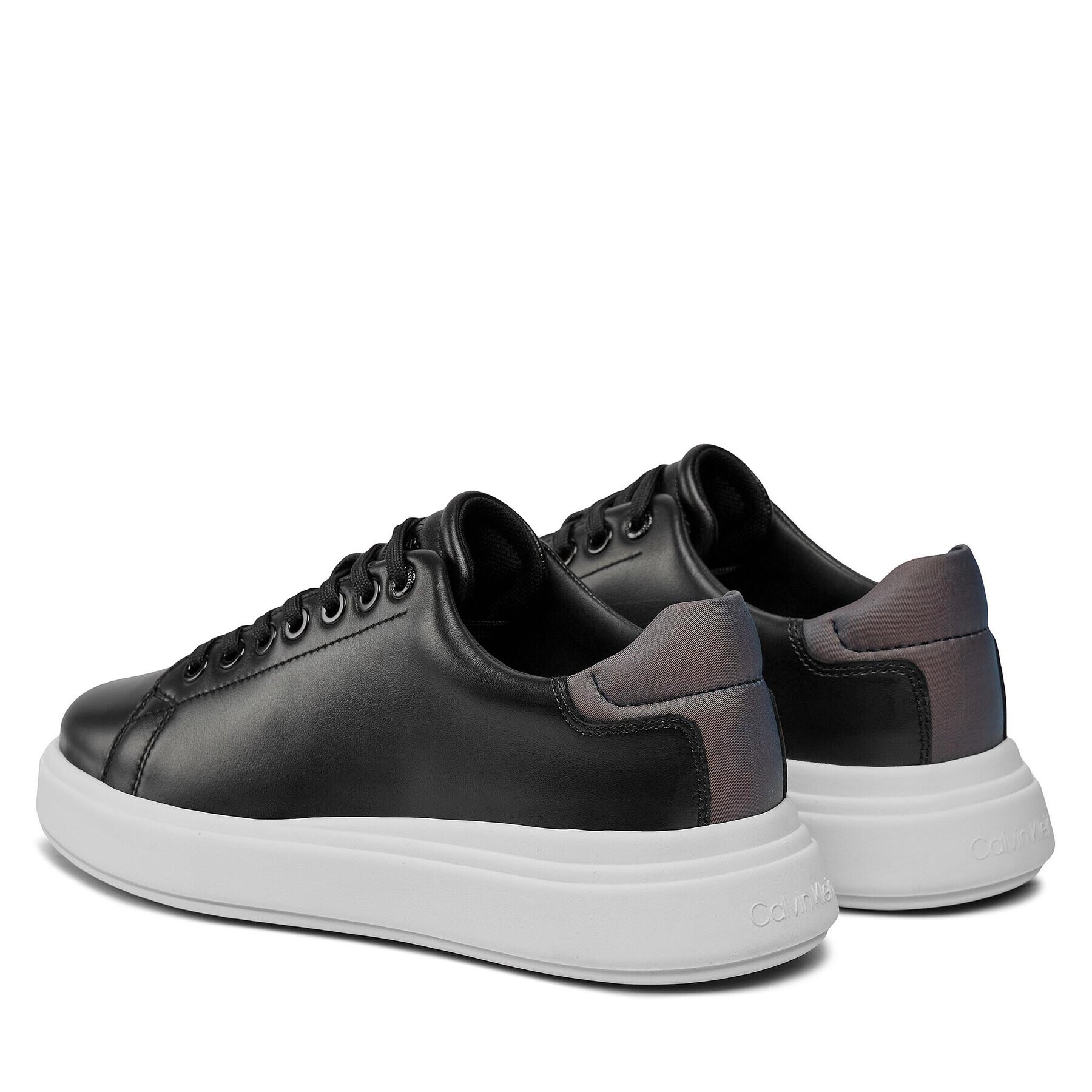 Calvin Klein Sneakers Raised Cupsole Lace Up Luminous HW0HW01997 Negru - Pled.ro