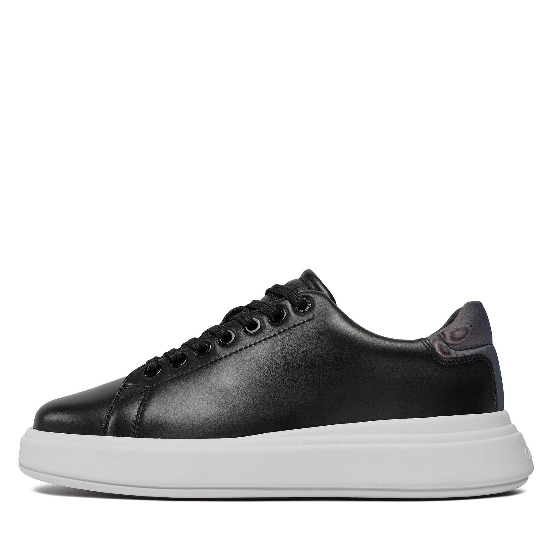 Calvin Klein Sneakers Raised Cupsole Lace Up Luminous HW0HW01997 Negru - Pled.ro