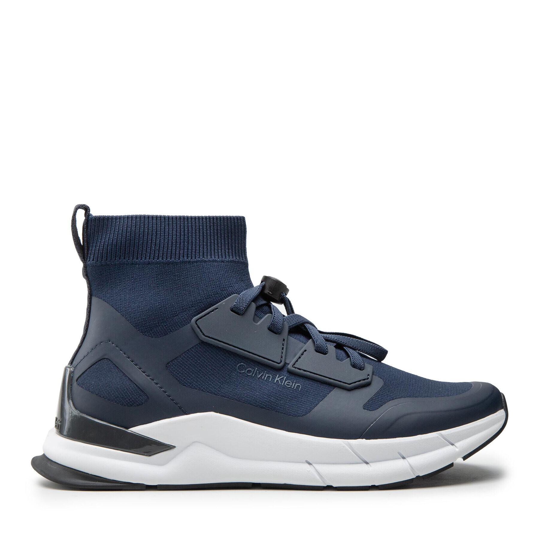 Calvin Klein Sneakers Recycled High-Top Sock Trainers HM0HM00760 Bleumarin - Pled.ro