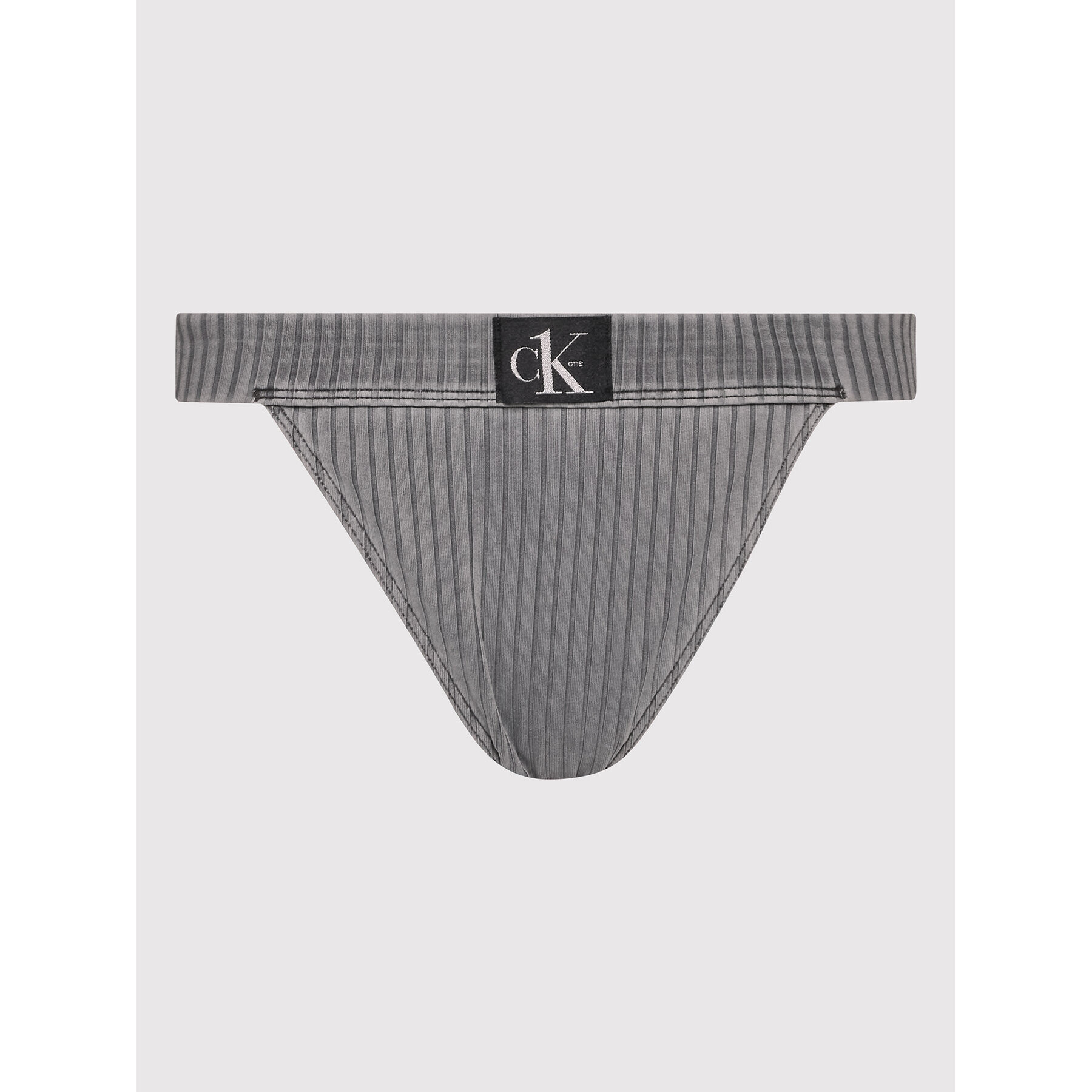 Calvin Klein Swimwear Bikini partea de jos Cheeky KW0KW01718 Gri - Pled.ro