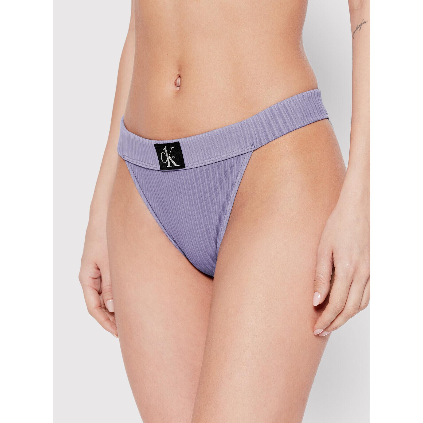 Calvin Klein Swimwear Bikini partea de jos Cheeky KW0KW01718 Violet - Pled.ro