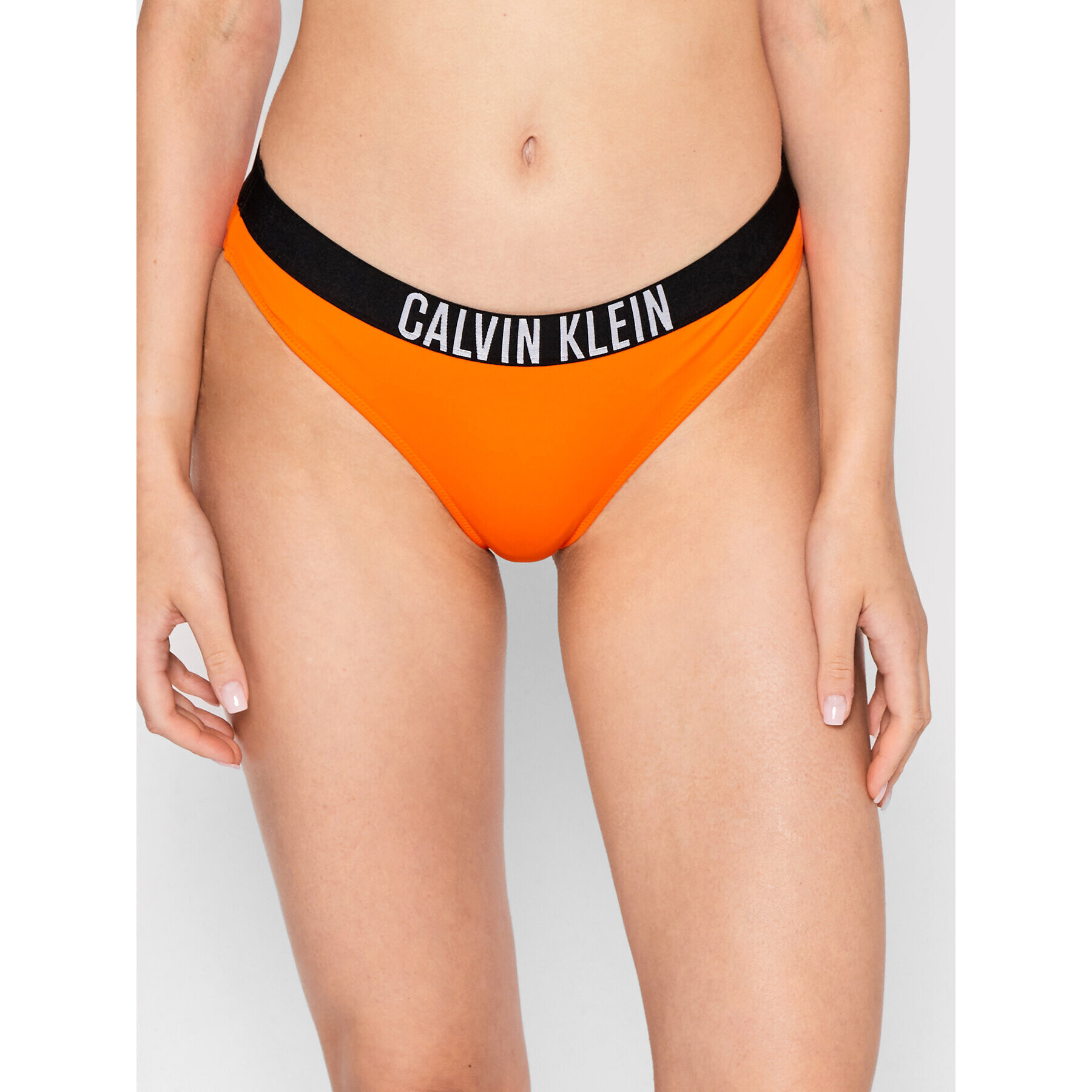 Calvin Klein Swimwear Bikini partea de jos Classic KW0KW01728 Portocaliu - Pled.ro