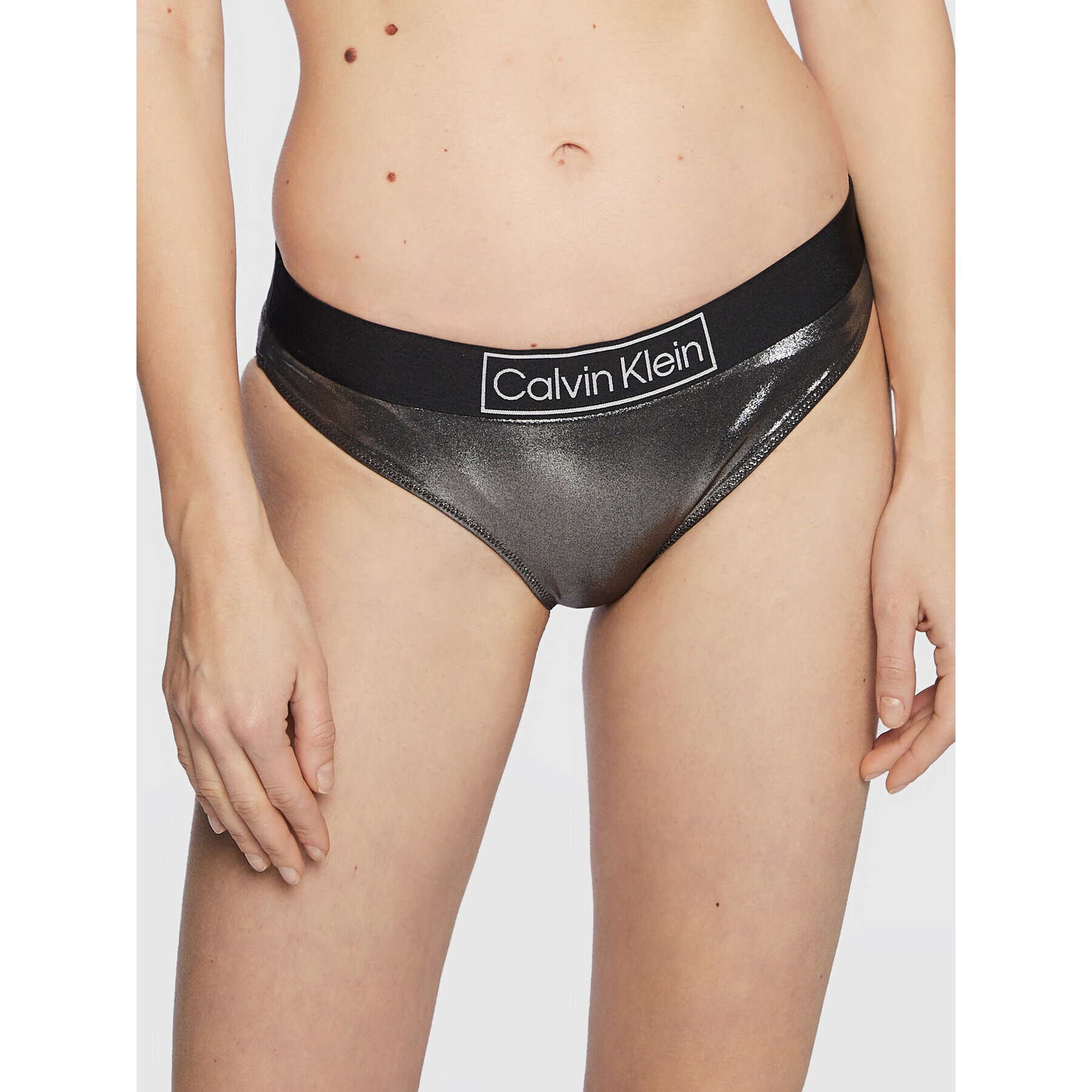 Calvin Klein Swimwear Bikini partea de jos Classic KW0KW01949 Negru - Pled.ro