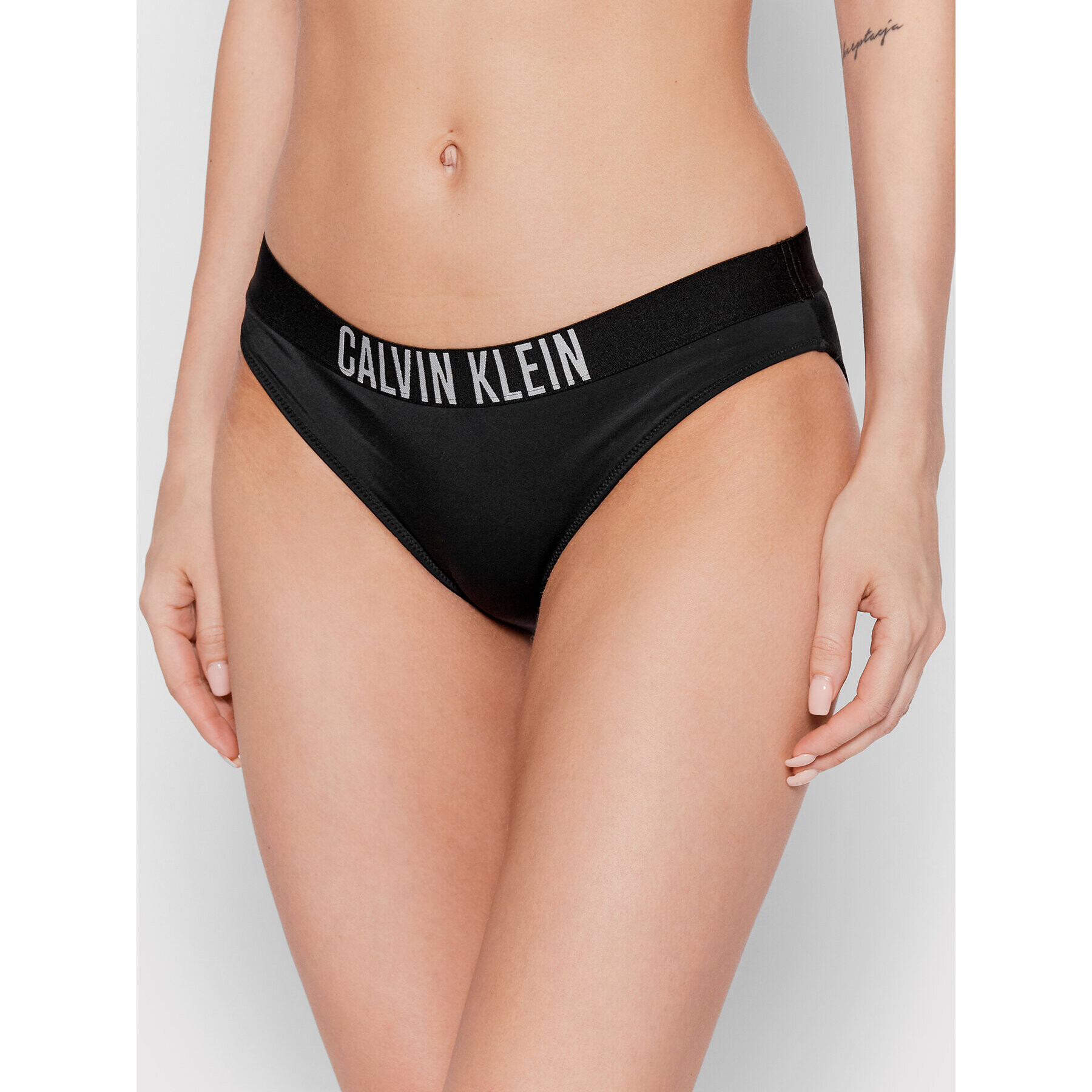 Calvin Klein Swimwear Bikini partea de jos Intense Power KW0KW01859 Negru - Pled.ro