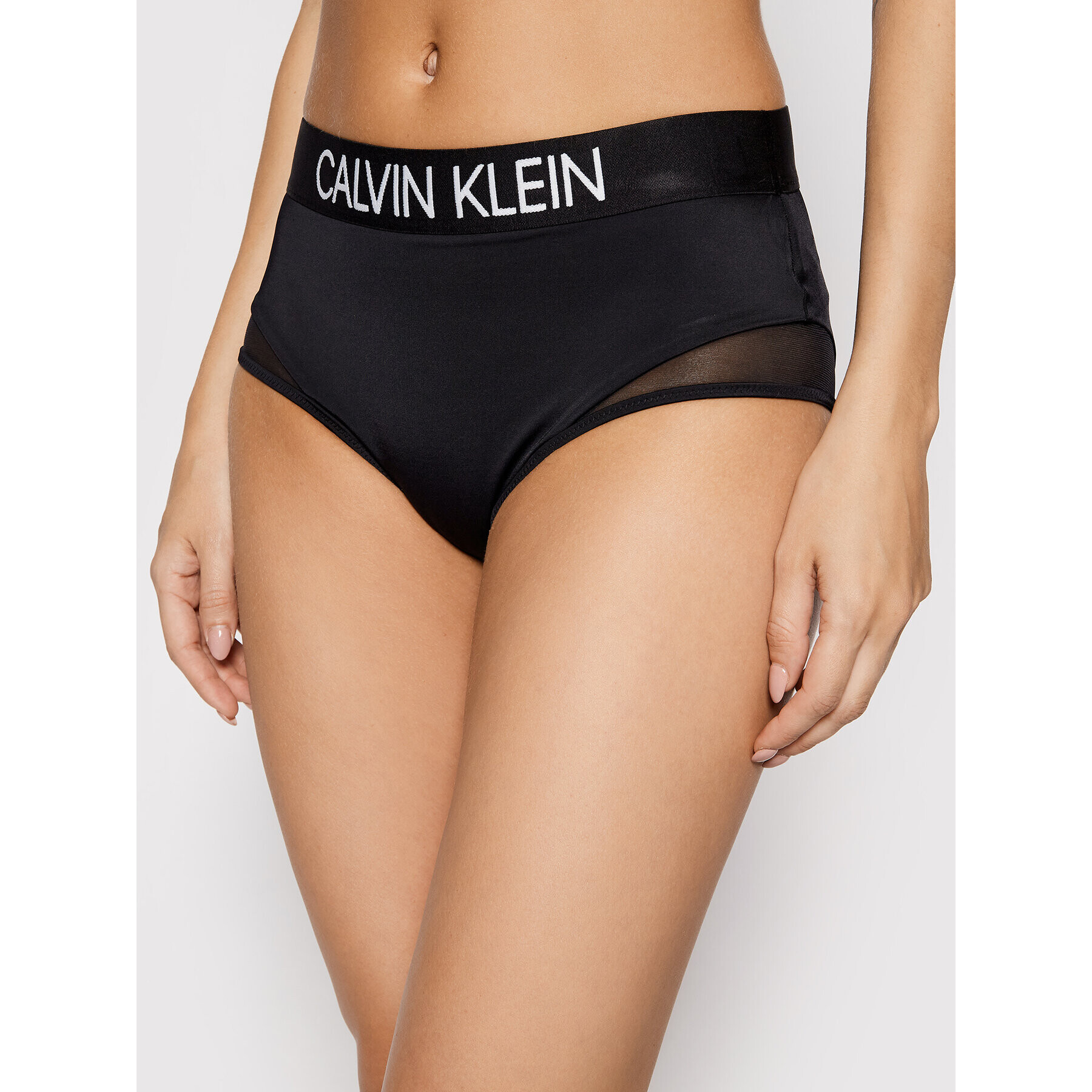 Calvin Klein Swimwear Bikini partea de jos KW0KW01244 Negru - Pled.ro