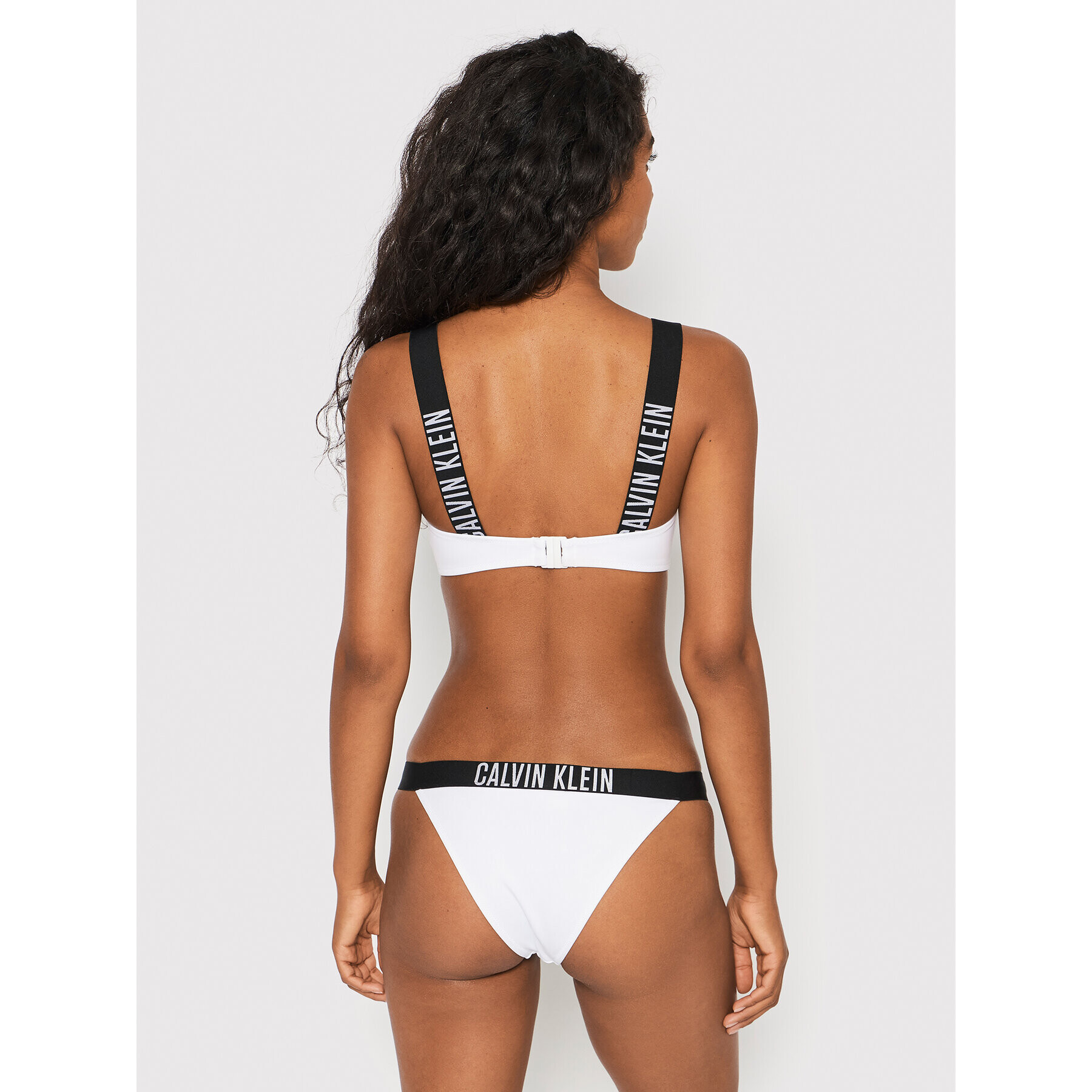 Calvin Klein Swimwear Bikini partea de jos KW0KW01726 Alb - Pled.ro