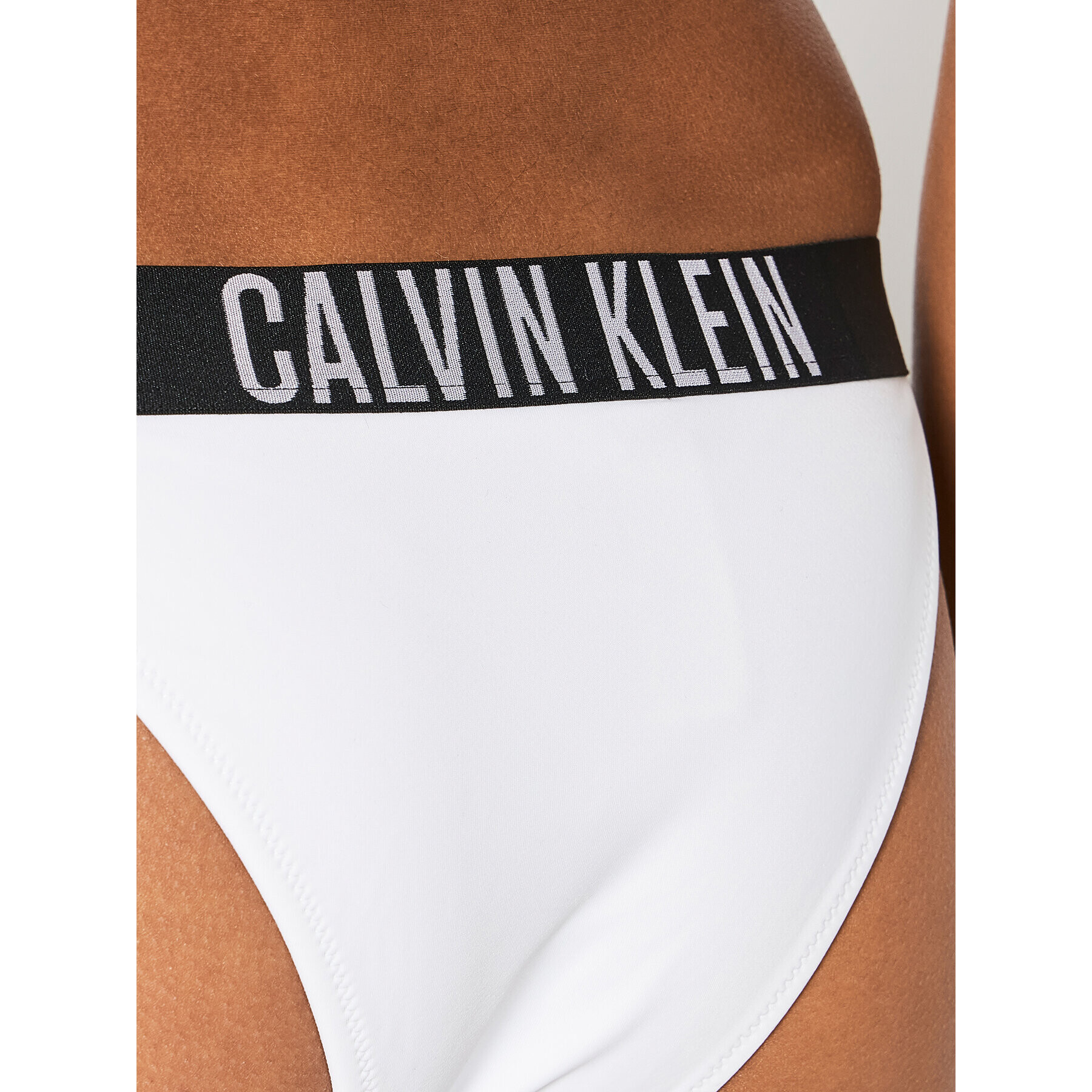 Calvin Klein Swimwear Bikini partea de jos KW0KW01726 Alb - Pled.ro