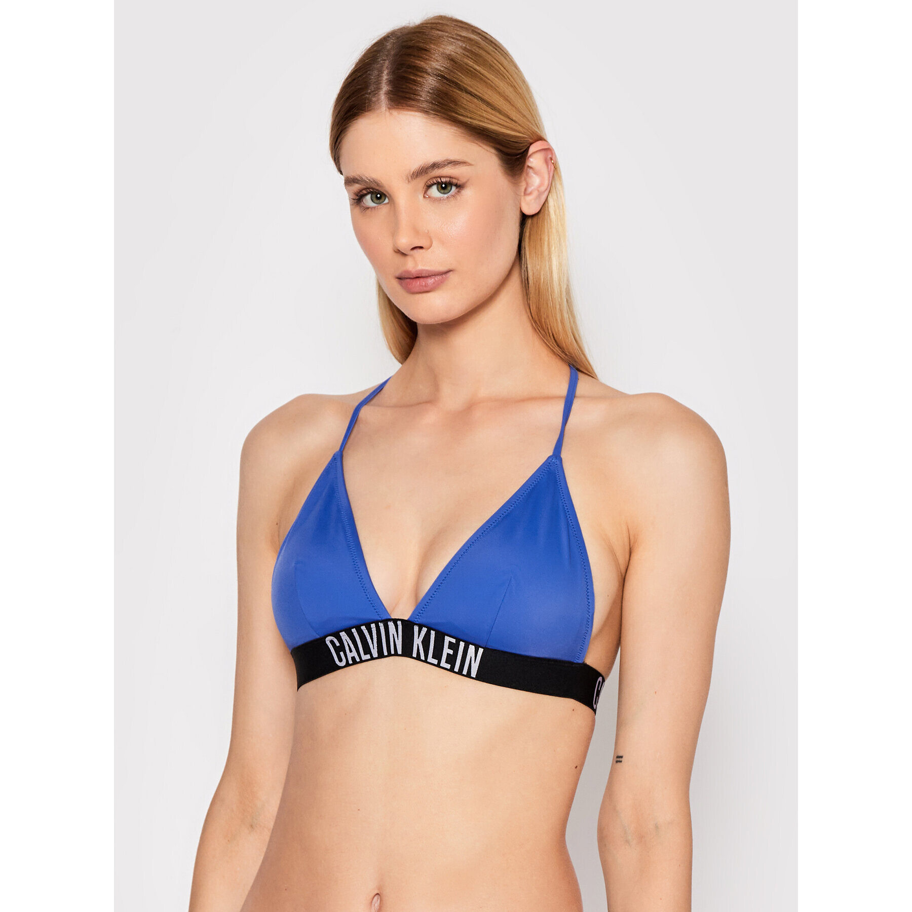 Calvin Klein Swimwear Bikini partea de jos KW0KW01728 Albastru - Pled.ro