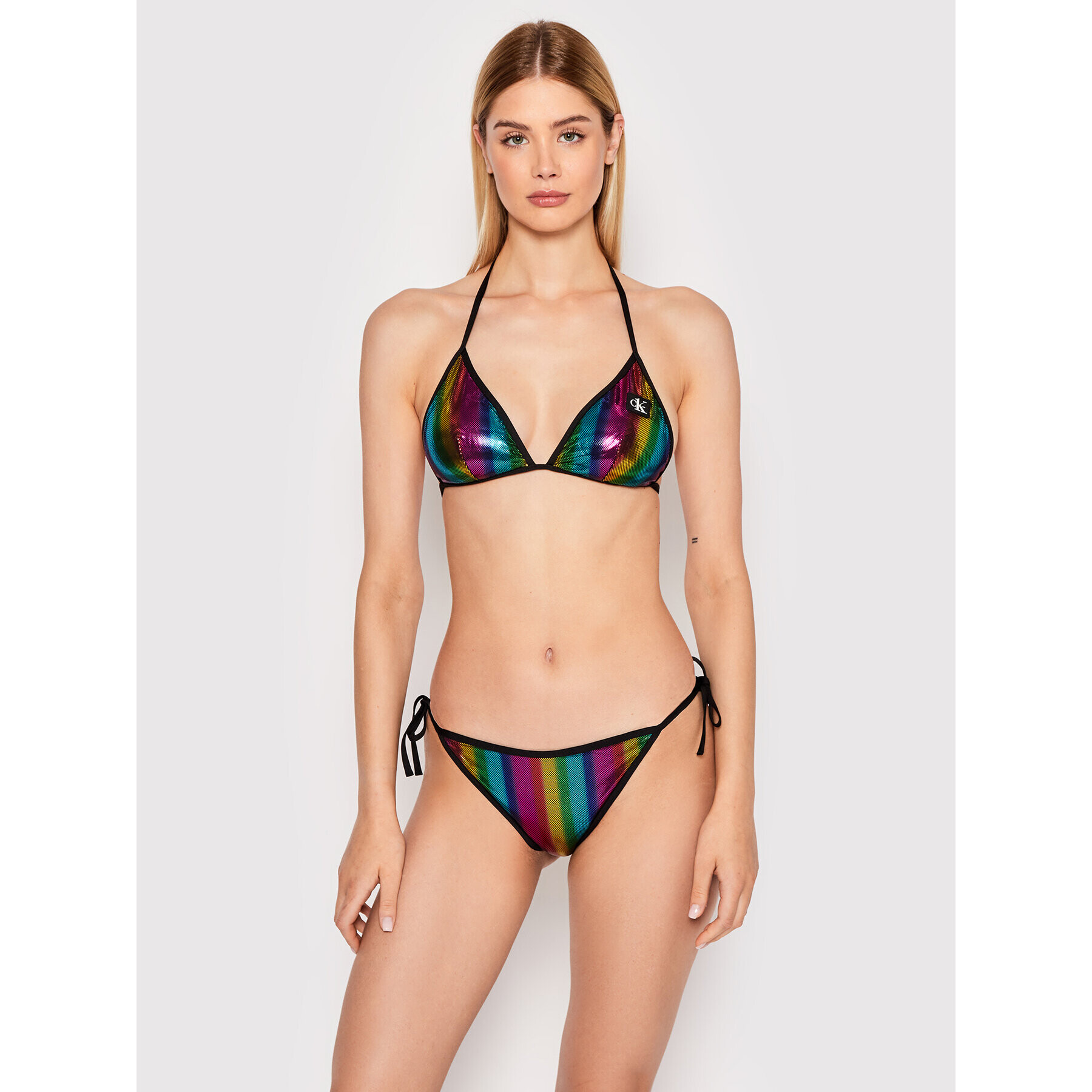 Calvin Klein Swimwear Bikini partea de jos KW0KW01868 Colorat - Pled.ro