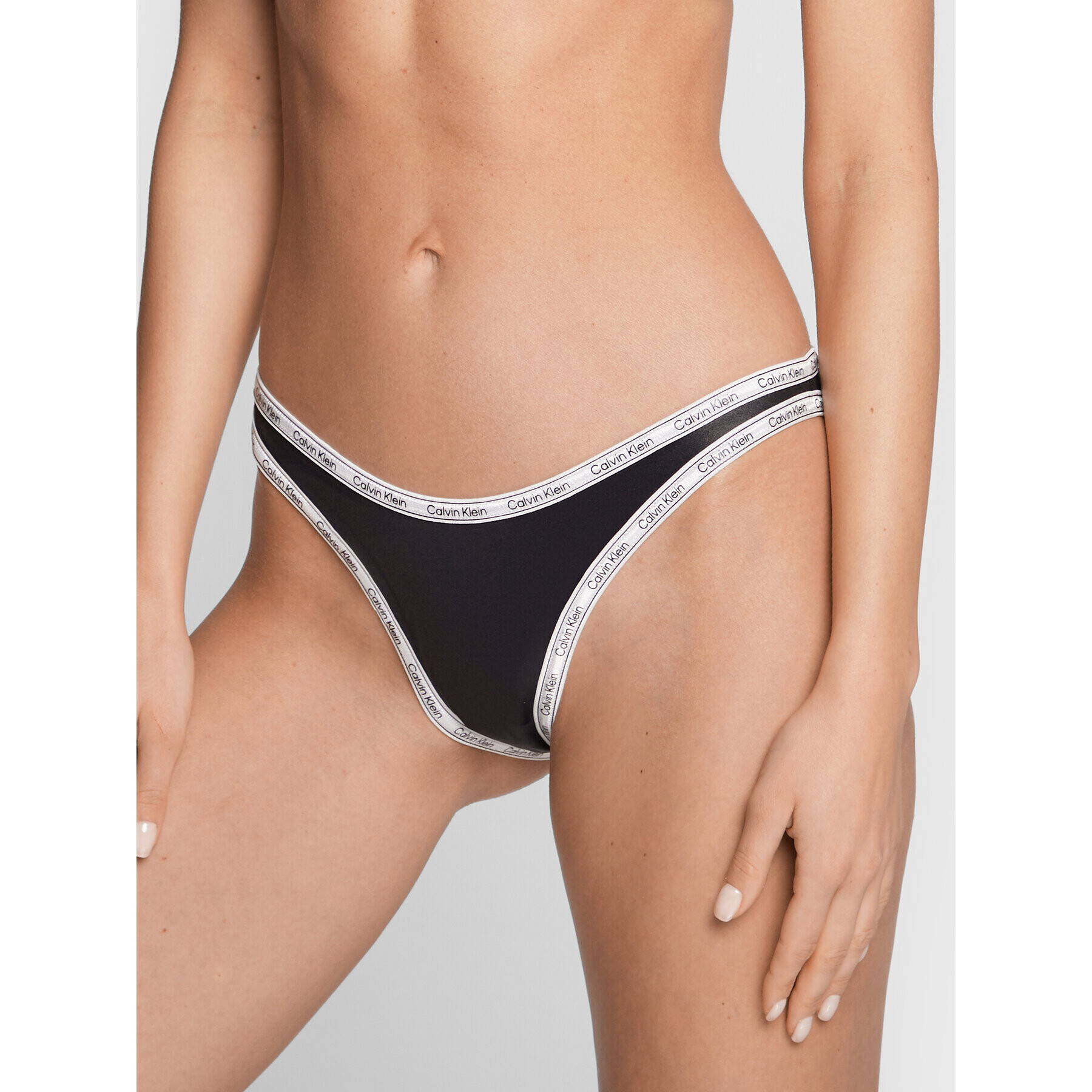 Calvin Klein Swimwear Bikini partea de jos KW0KW01952 Negru - Pled.ro