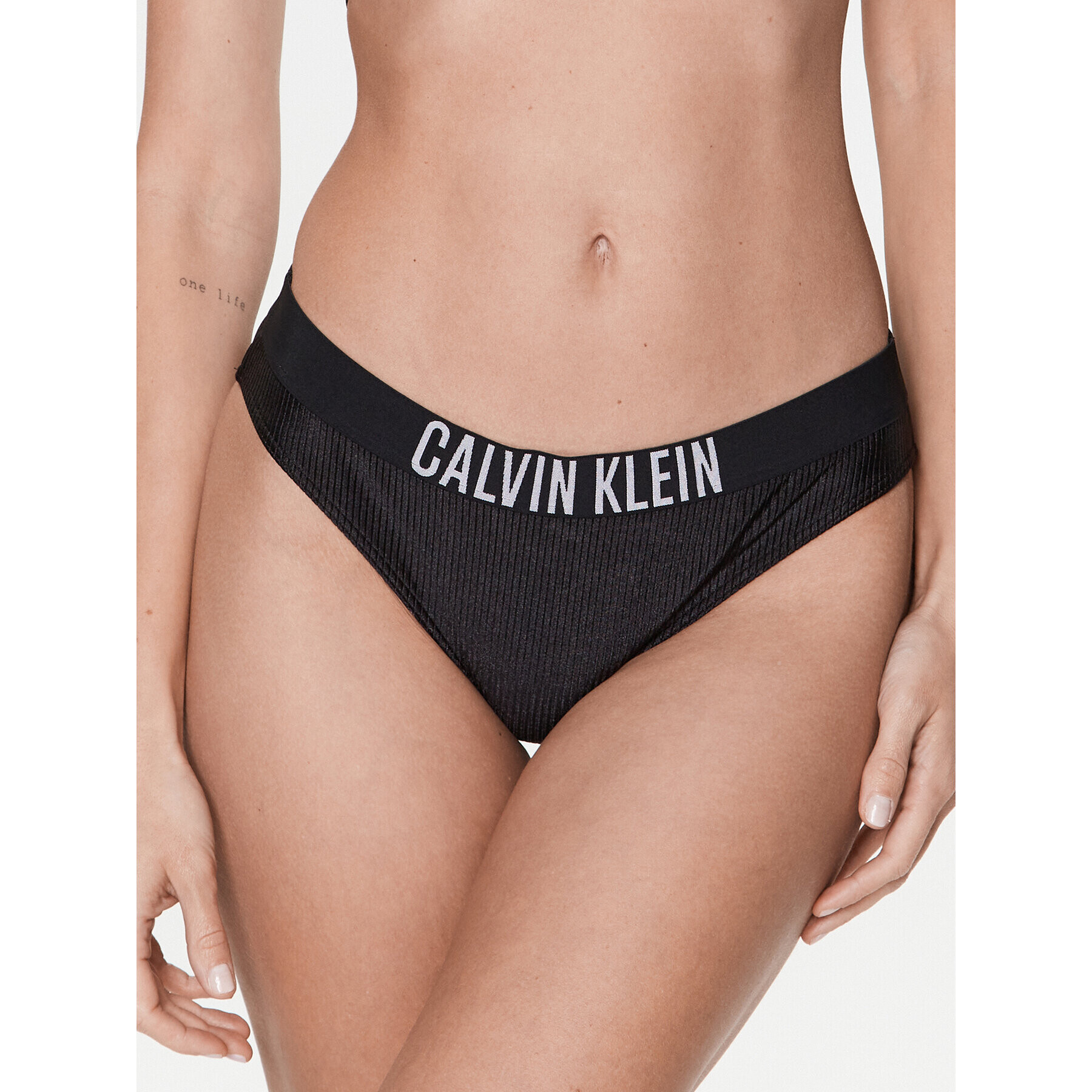 Calvin Klein Swimwear Bikini partea de jos KW0KW01986 Negru - Pled.ro