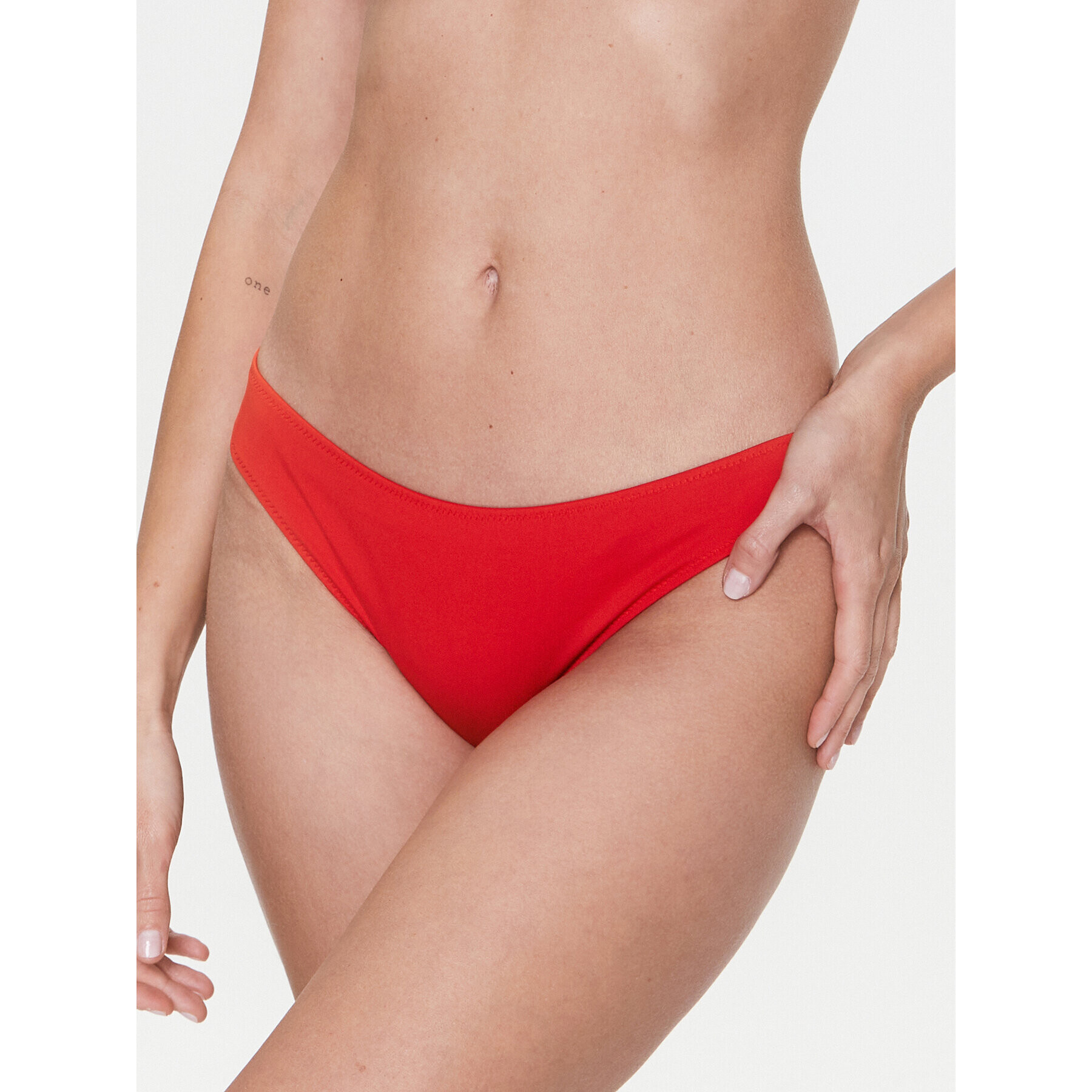 Calvin Klein Swimwear Bikini partea de jos KW0KW01987 Roșu - Pled.ro