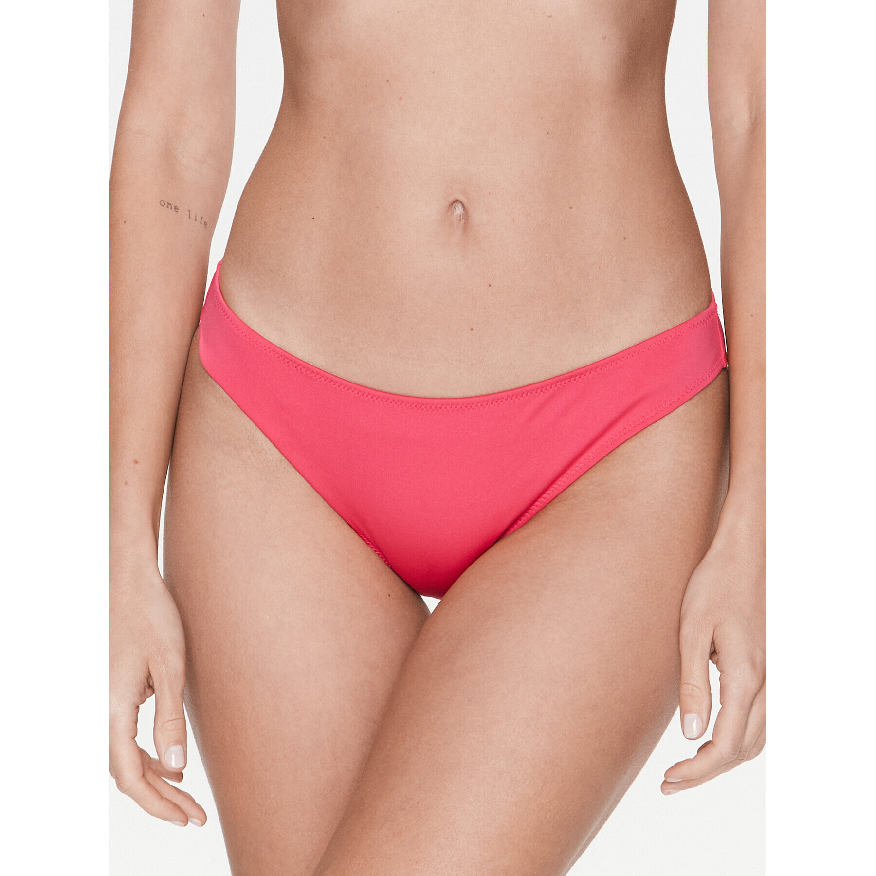 Calvin Klein Swimwear Bikini partea de jos KW0KW01987 Roz - Pled.ro