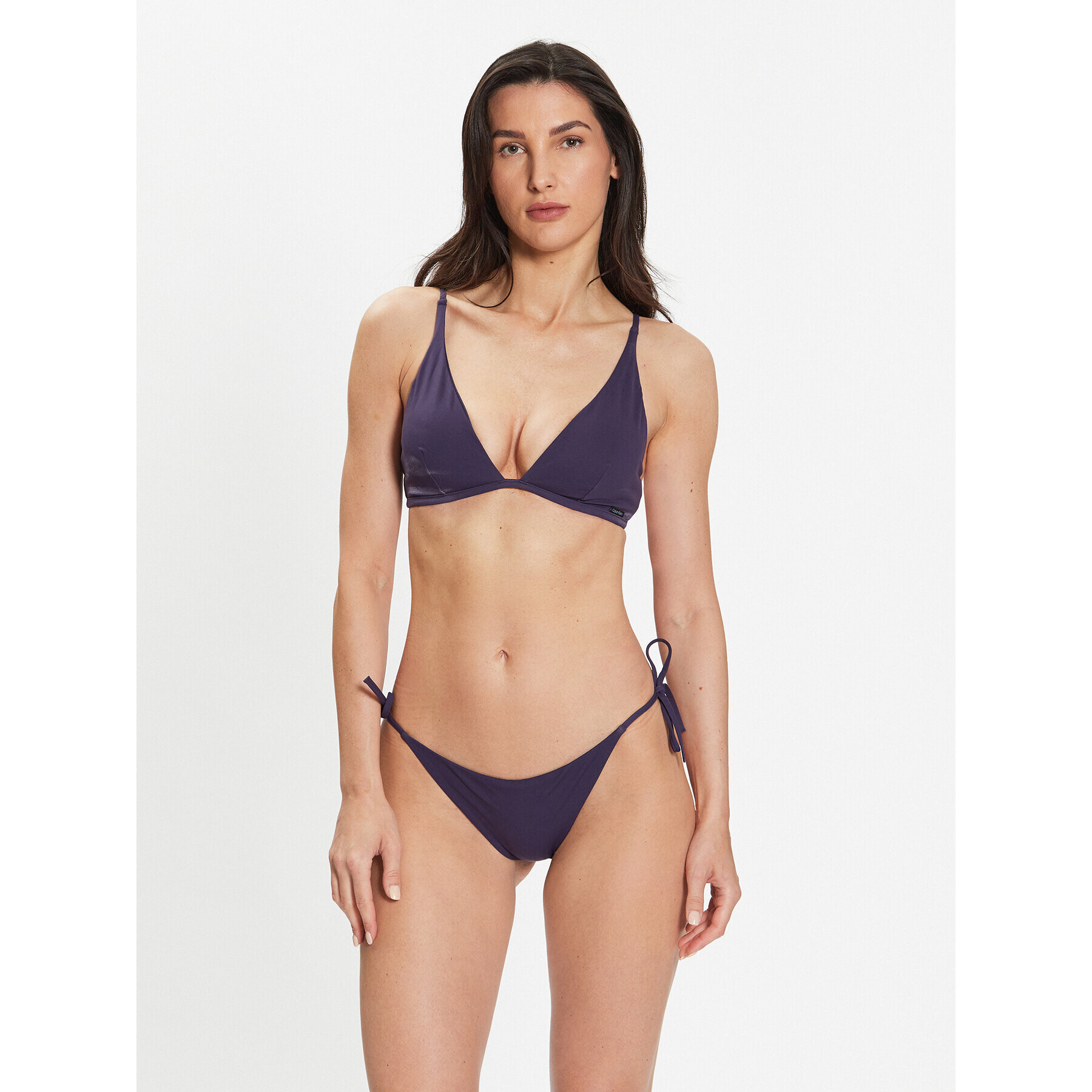 Calvin Klein Swimwear Bikini partea de jos KW0KW02102 Violet - Pled.ro