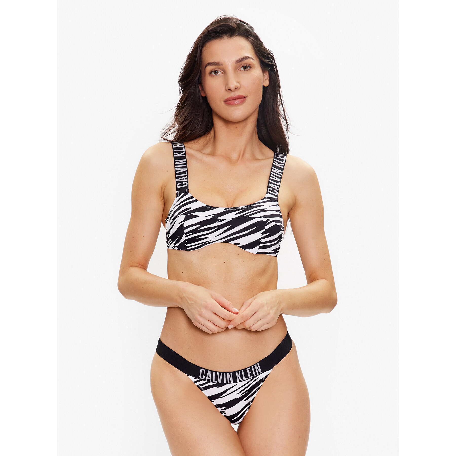 Calvin Klein Swimwear Bikini partea de jos KW0KW02115 Colorat - Pled.ro