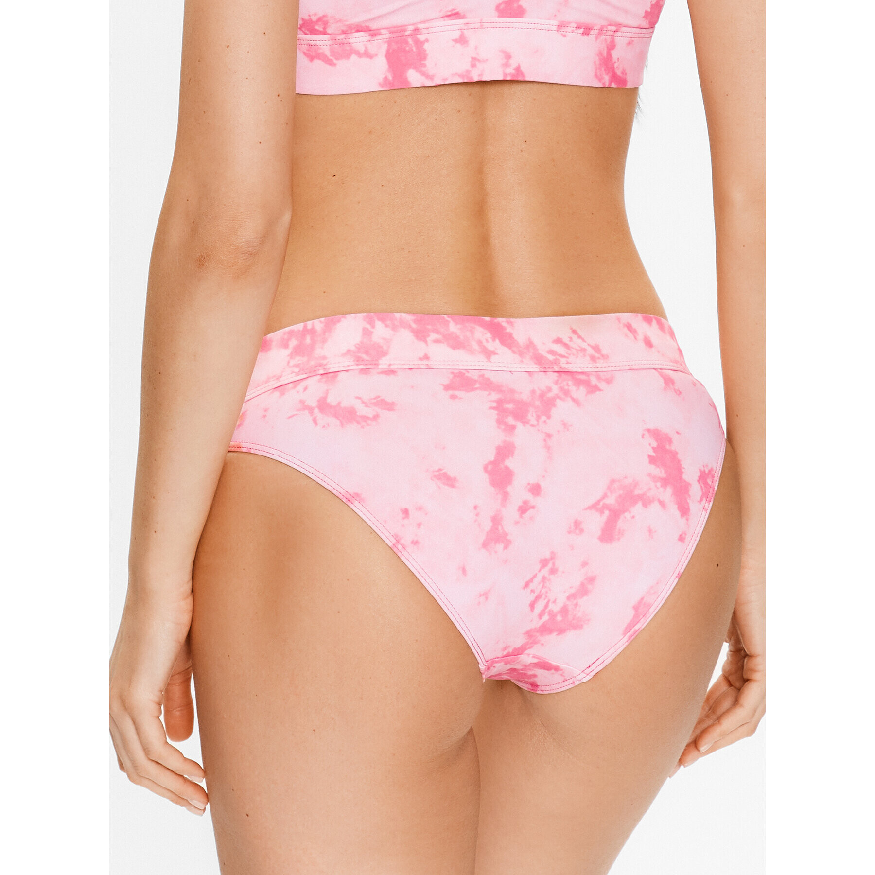 Calvin Klein Swimwear Bikini partea de jos KW0KW02124 Roz - Pled.ro