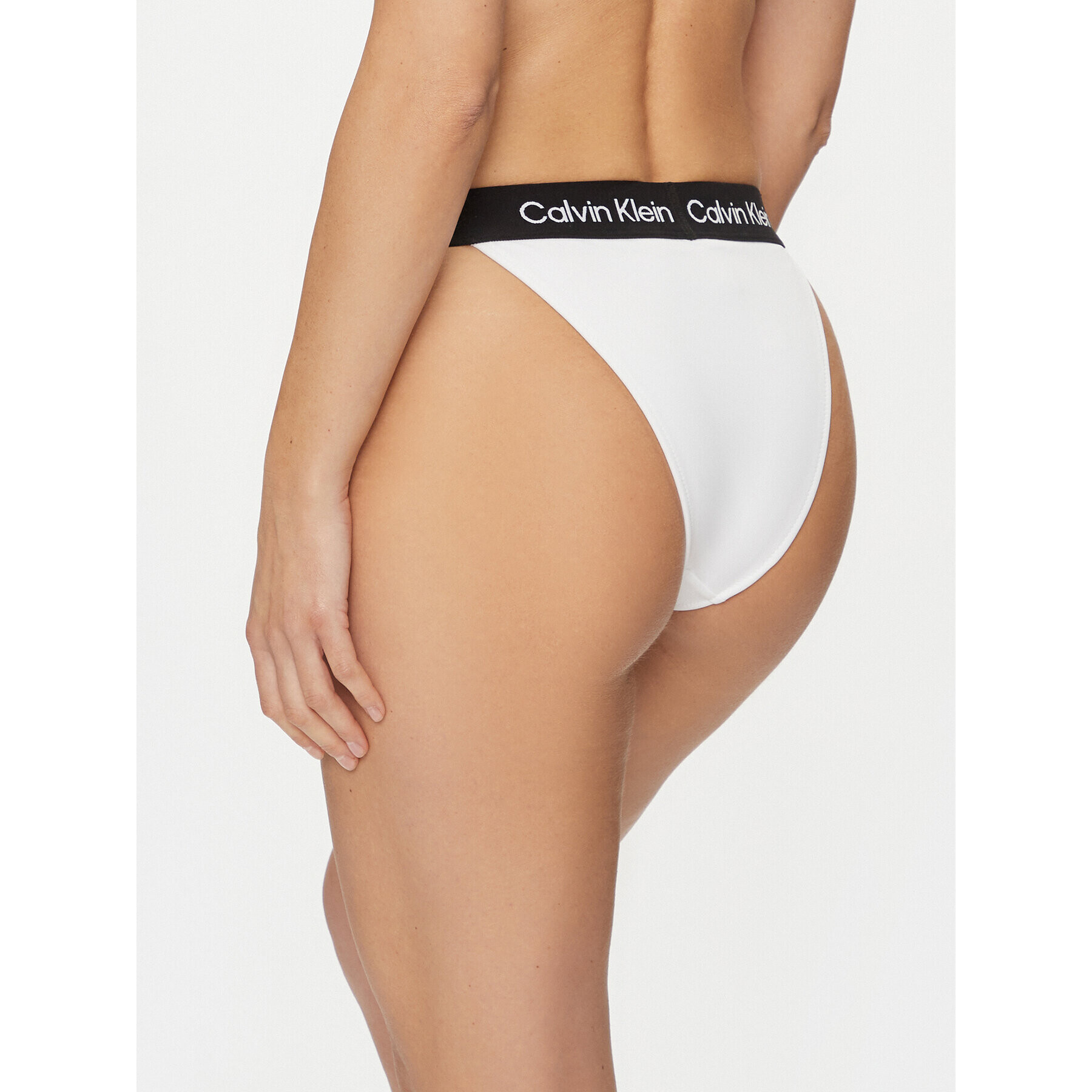 Calvin Klein Swimwear Bikini partea de jos KW0KW02259 Alb - Pled.ro