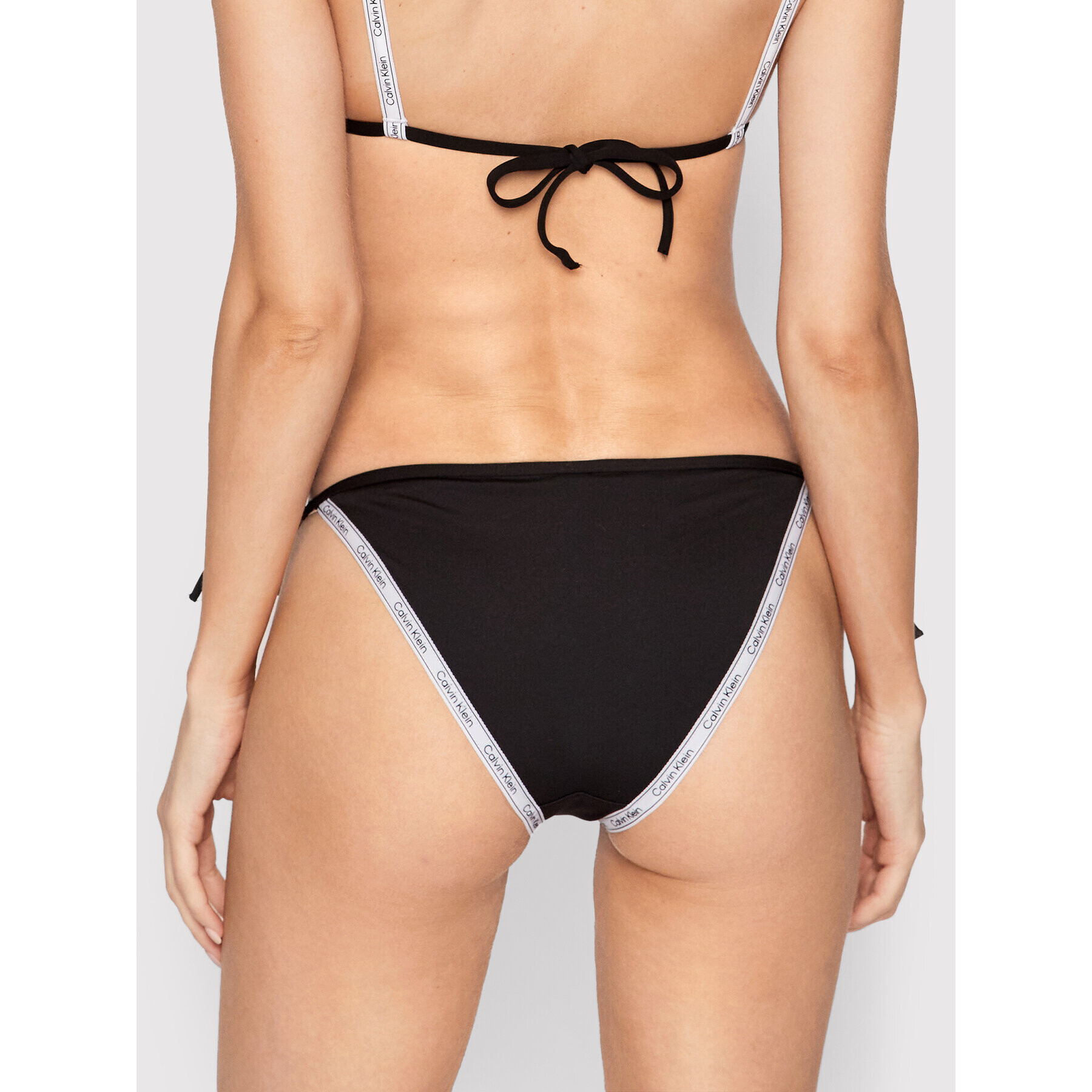 Calvin Klein Swimwear Bikini partea de jos Logo Tape KW0KW01711 Negru - Pled.ro