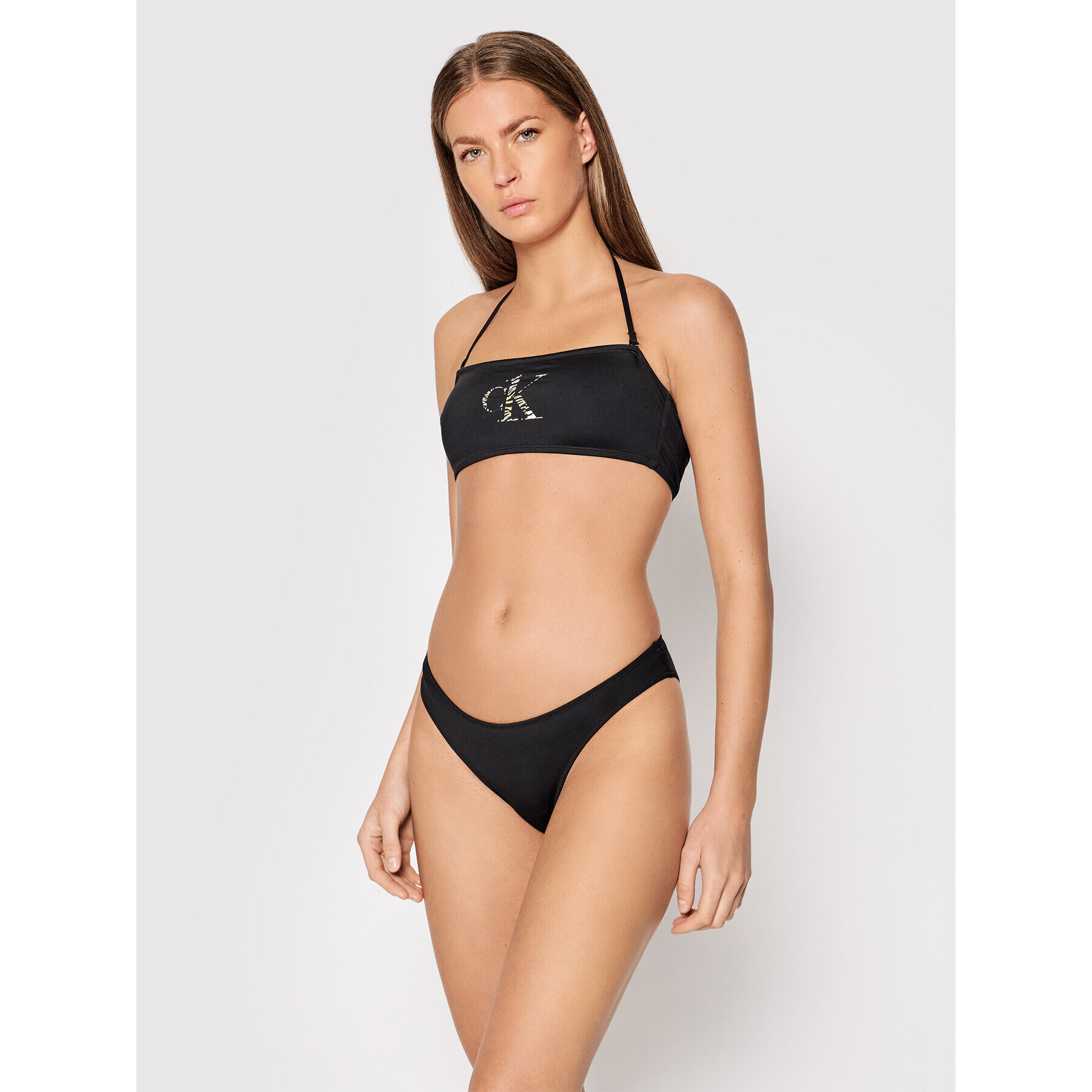 Calvin Klein Swimwear Bikini partea de jos Modern KW0KW01525 Negru - Pled.ro