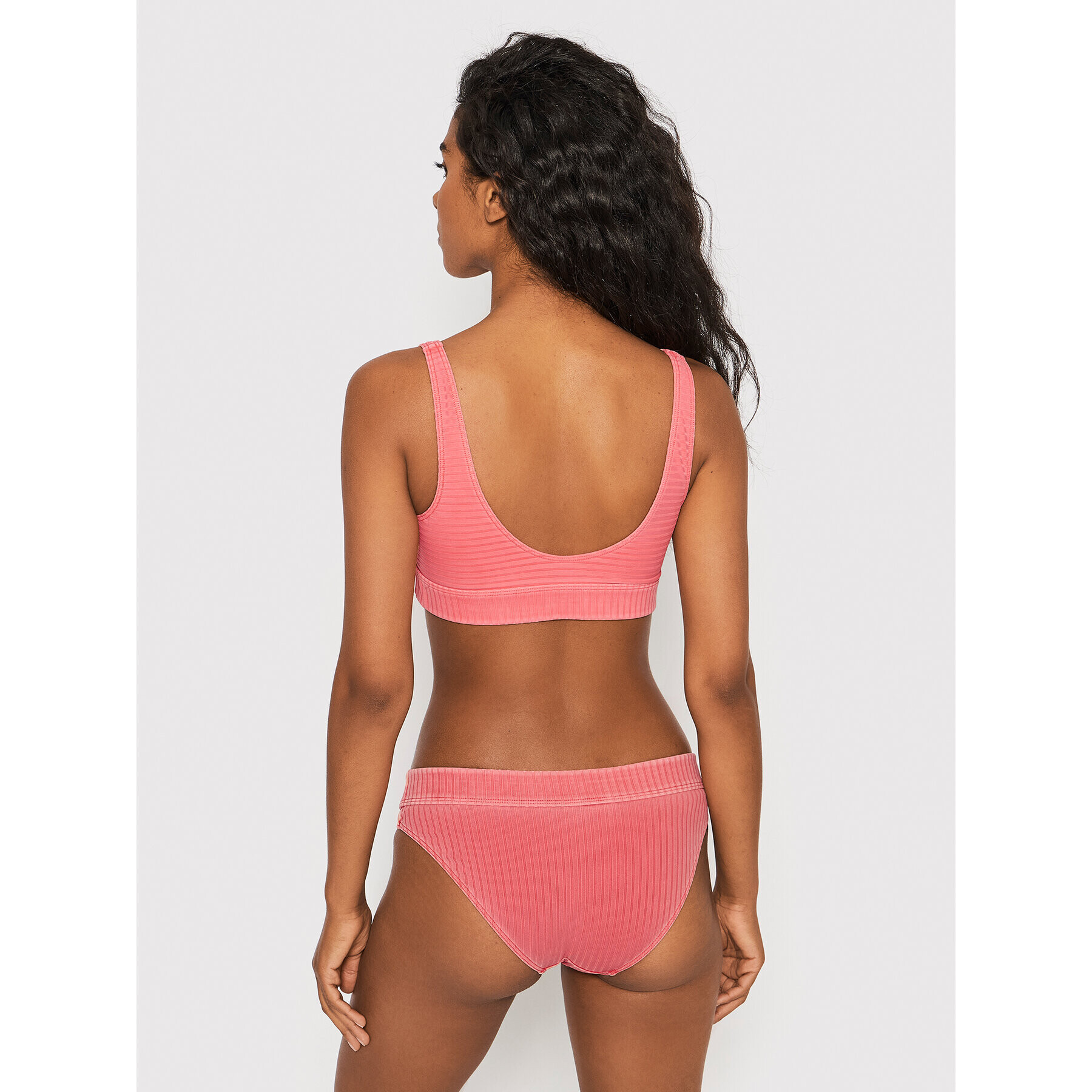 Calvin Klein Swimwear Bikini partea de sus Authentic KW0KW01753 Roz - Pled.ro