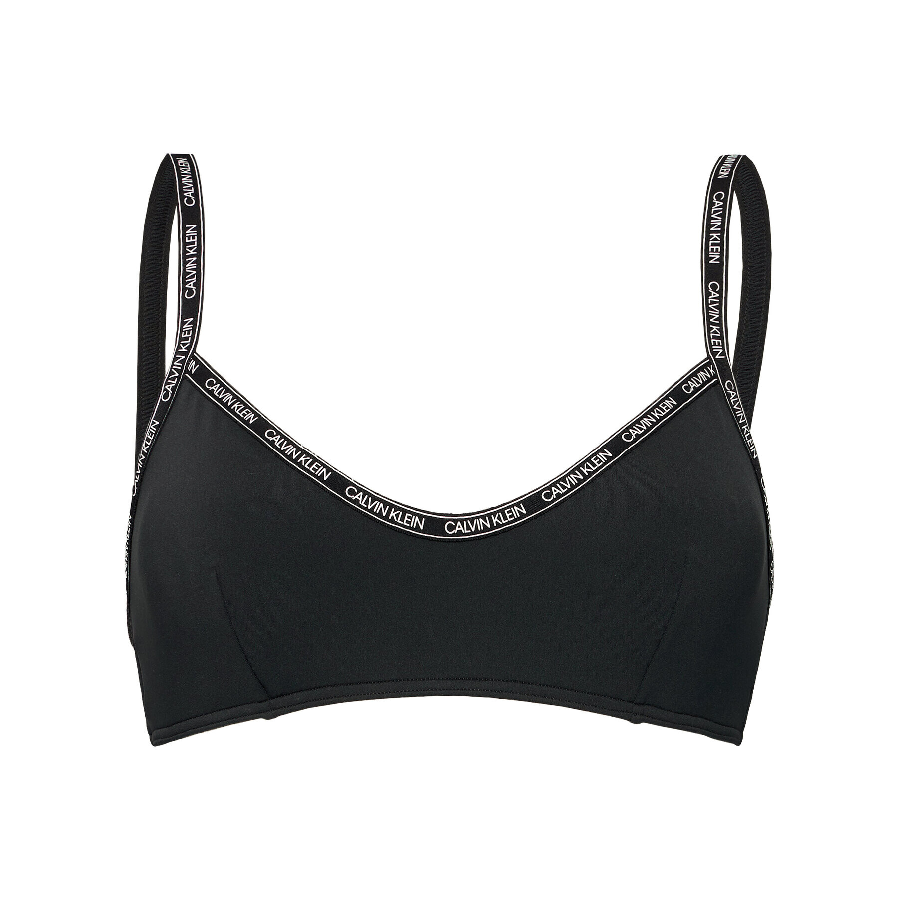 Calvin Klein Swimwear Bikini partea de sus Bralette KW0KW01273 Negru - Pled.ro