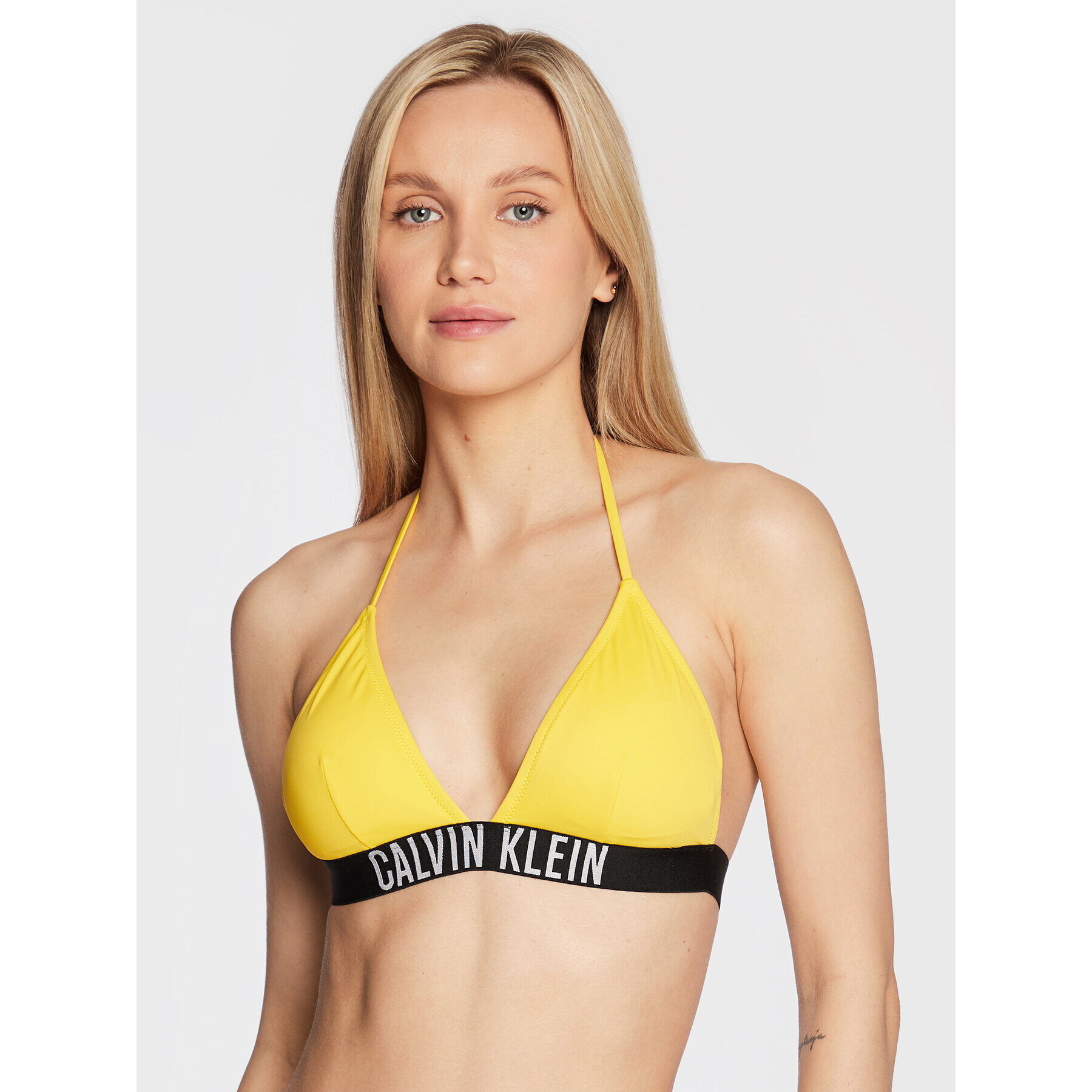 Calvin Klein Swimwear Bikini partea de sus Intense Power KW0KW01850 Galben - Pled.ro