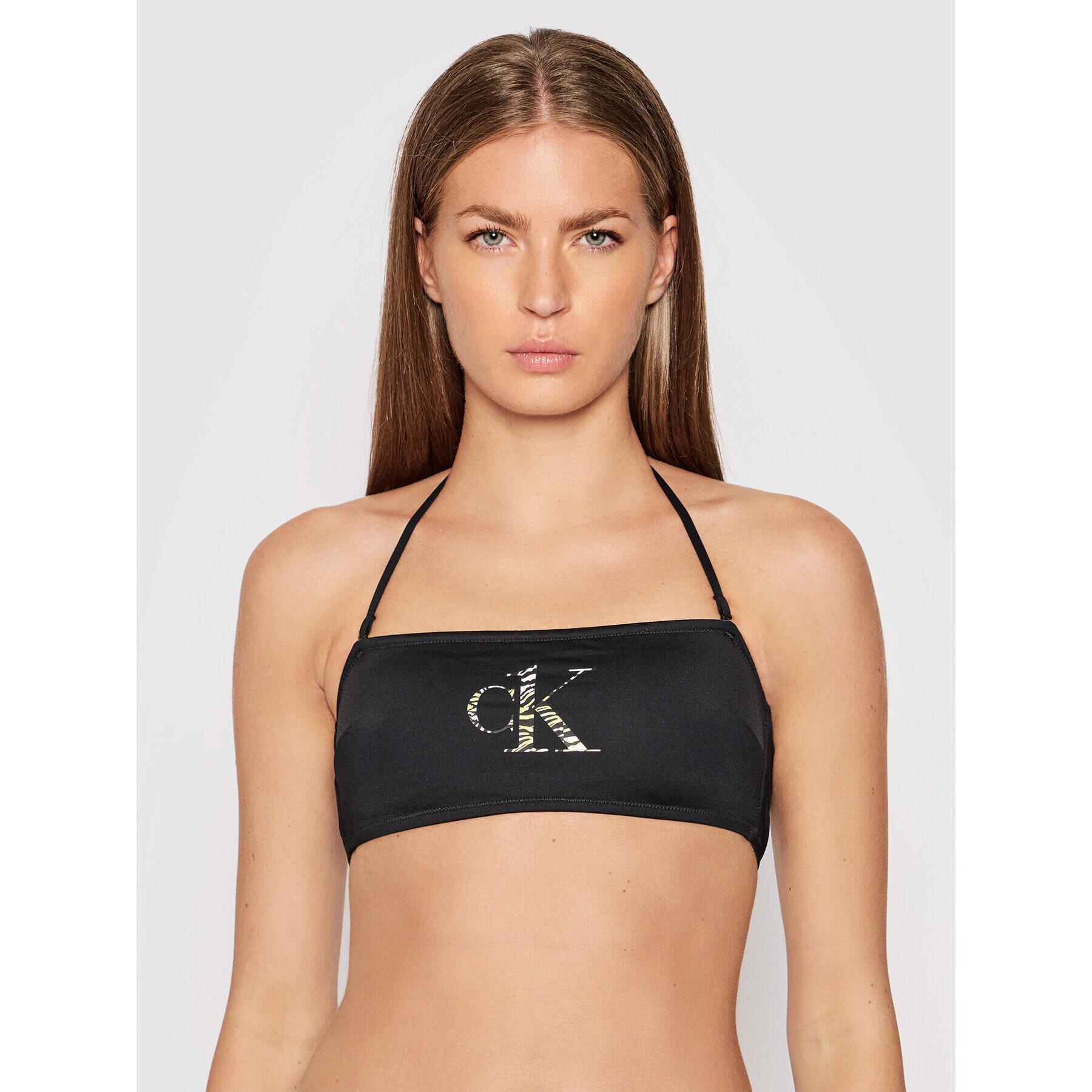 Calvin Klein Swimwear Bikini partea de sus KW0KW01521 Negru - Pled.ro