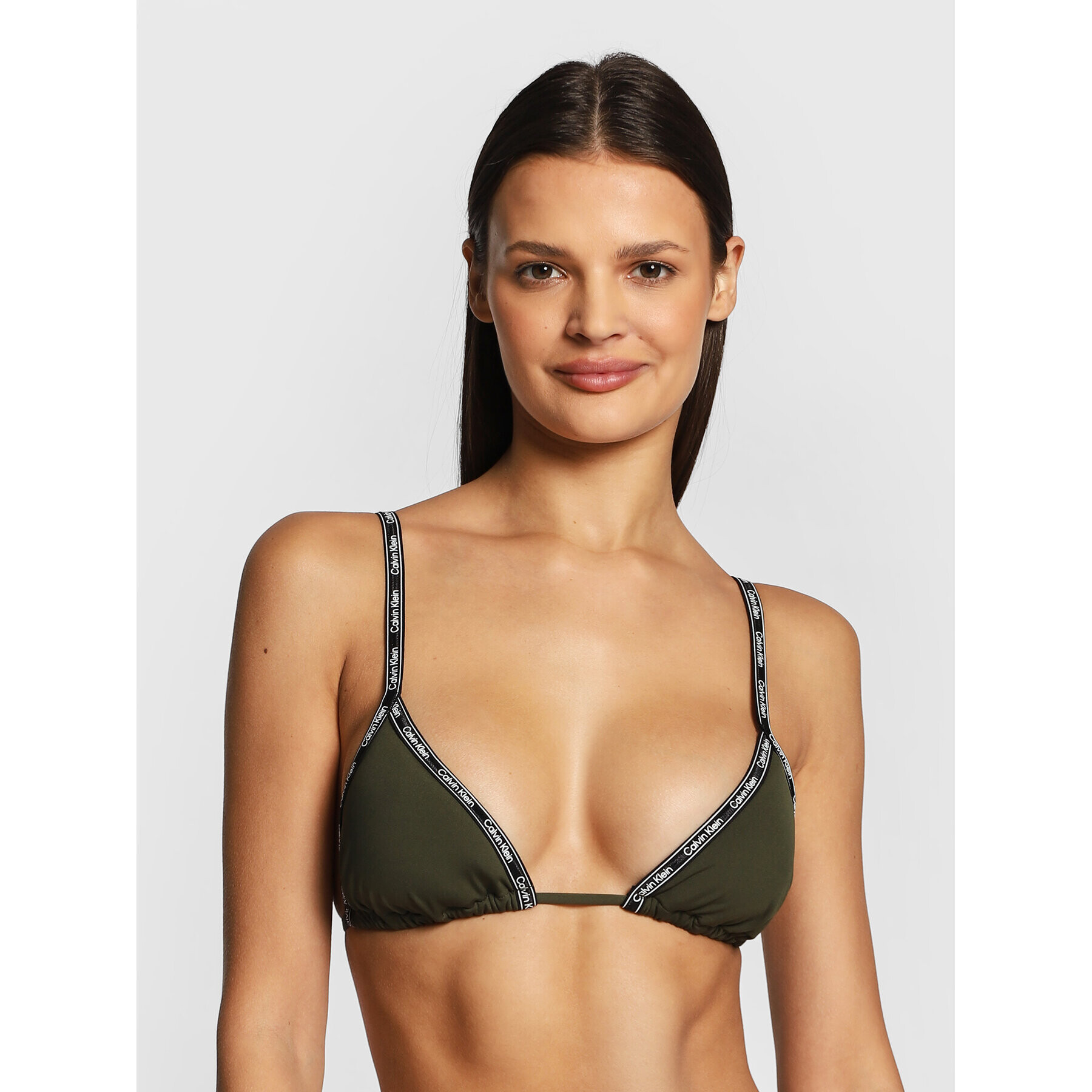 Calvin Klein Swimwear Bikini partea de sus KW0KW01604 Verde - Pled.ro