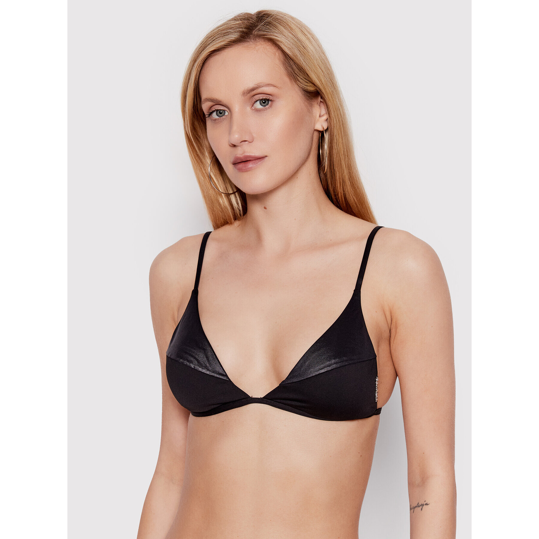 Calvin Klein Swimwear Bikini partea de sus KW0KW01606 Negru - Pled.ro